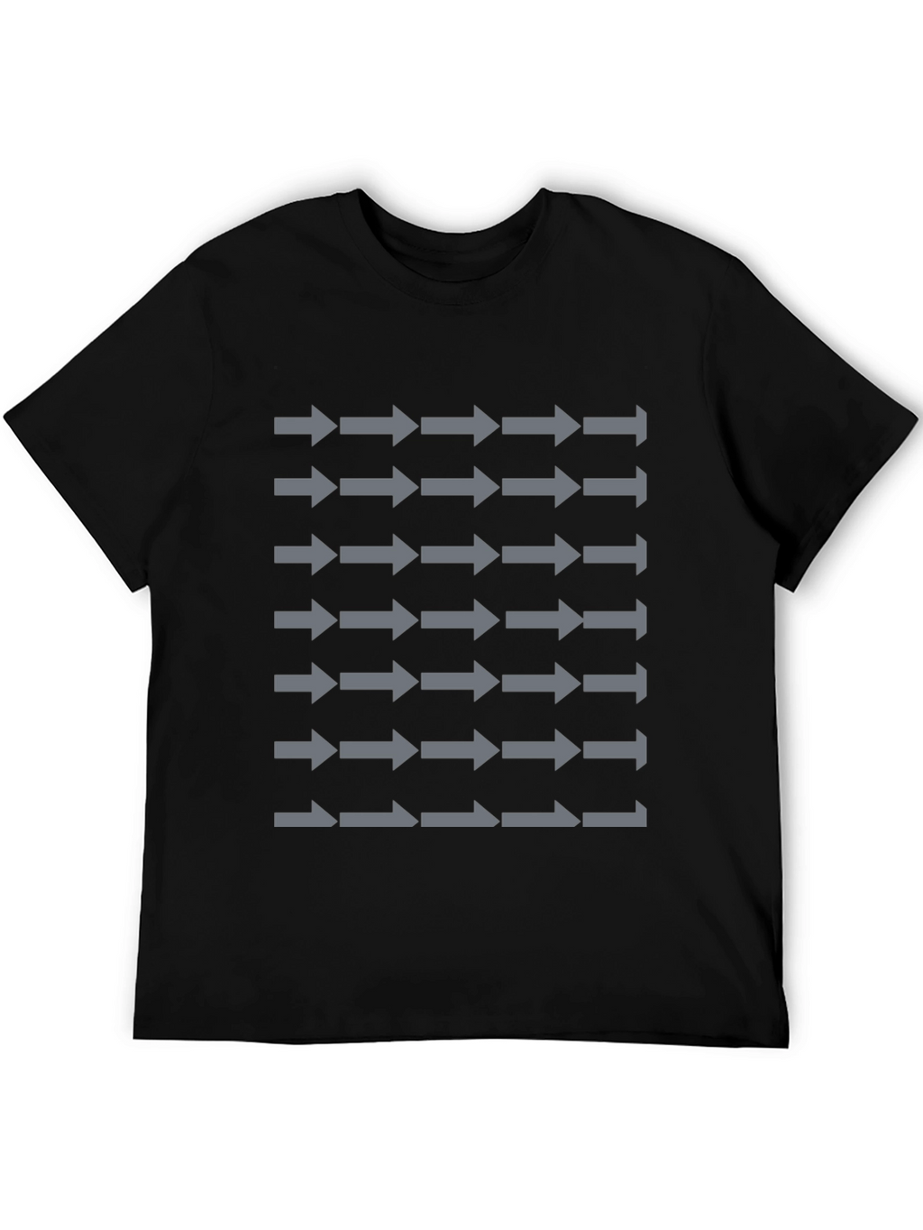 Arrow Pattern Graphic Print T-Shirt