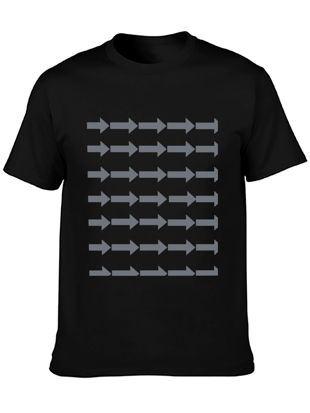 Arrow Pattern Graphic Print T-Shirt