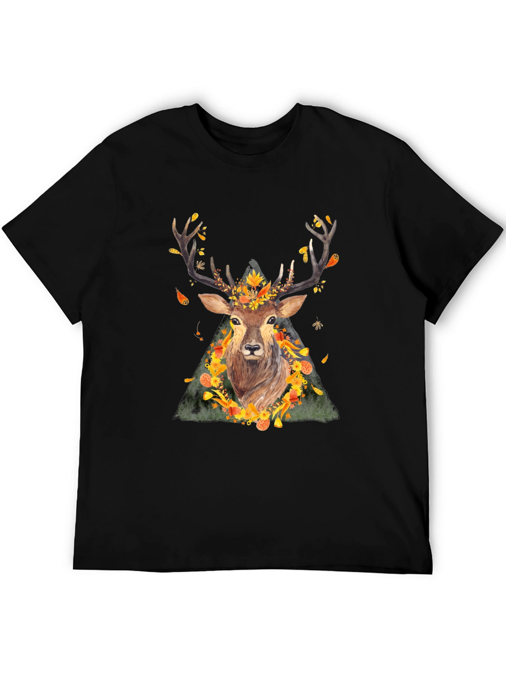 Autumn Deer Graphic Tee - Nature Inspired Shirt