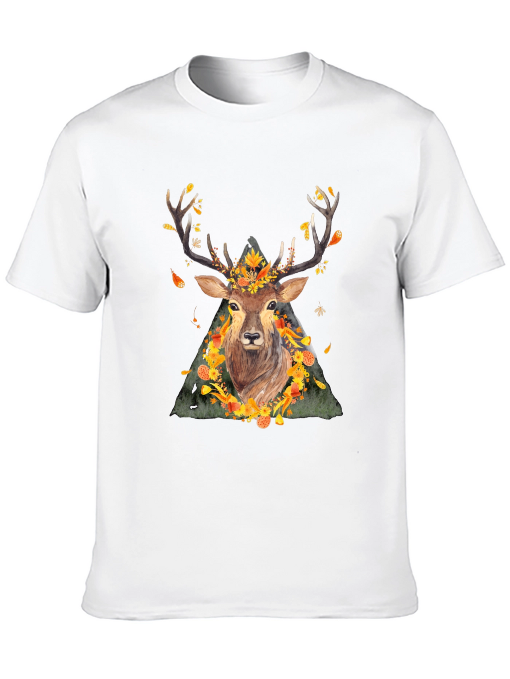 Autumn Deer Graphic Tee - Nature Inspired Shirt