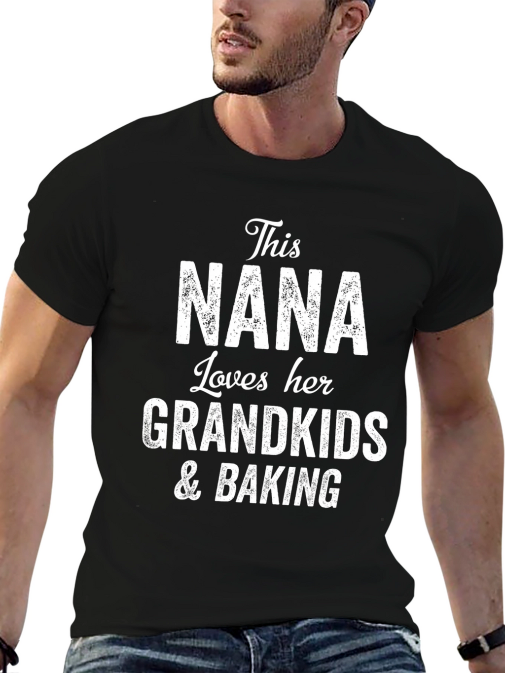This Nana Loves Her Grandkids & Baking T-Shirt