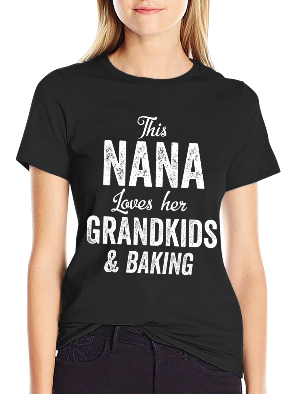 This Nana Loves Her Grandkids & Baking T-Shirt