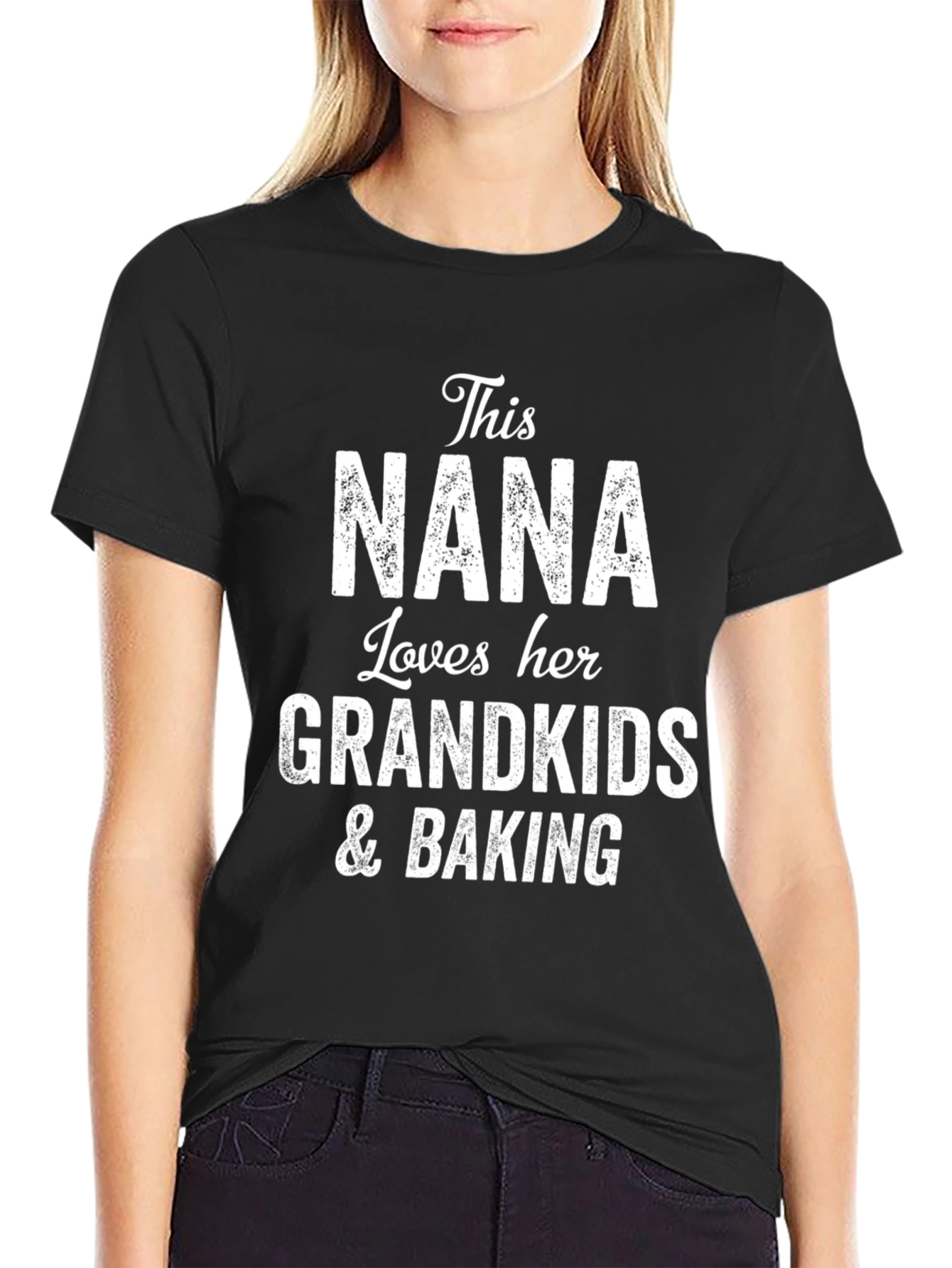 This Nana Loves Her Grandkids & Baking T-Shirt