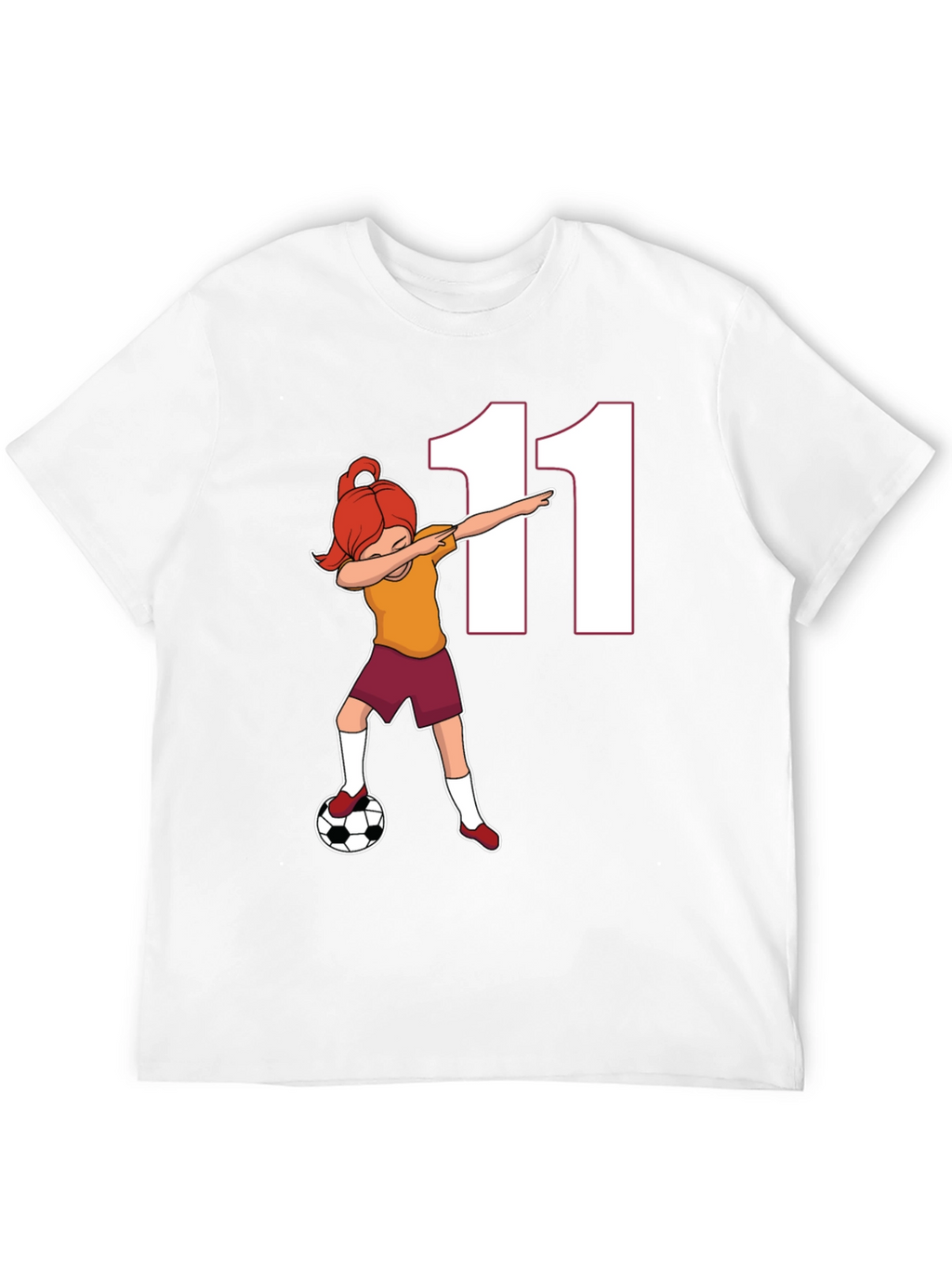 Soccer Girl Dab T-Shirt Number 11