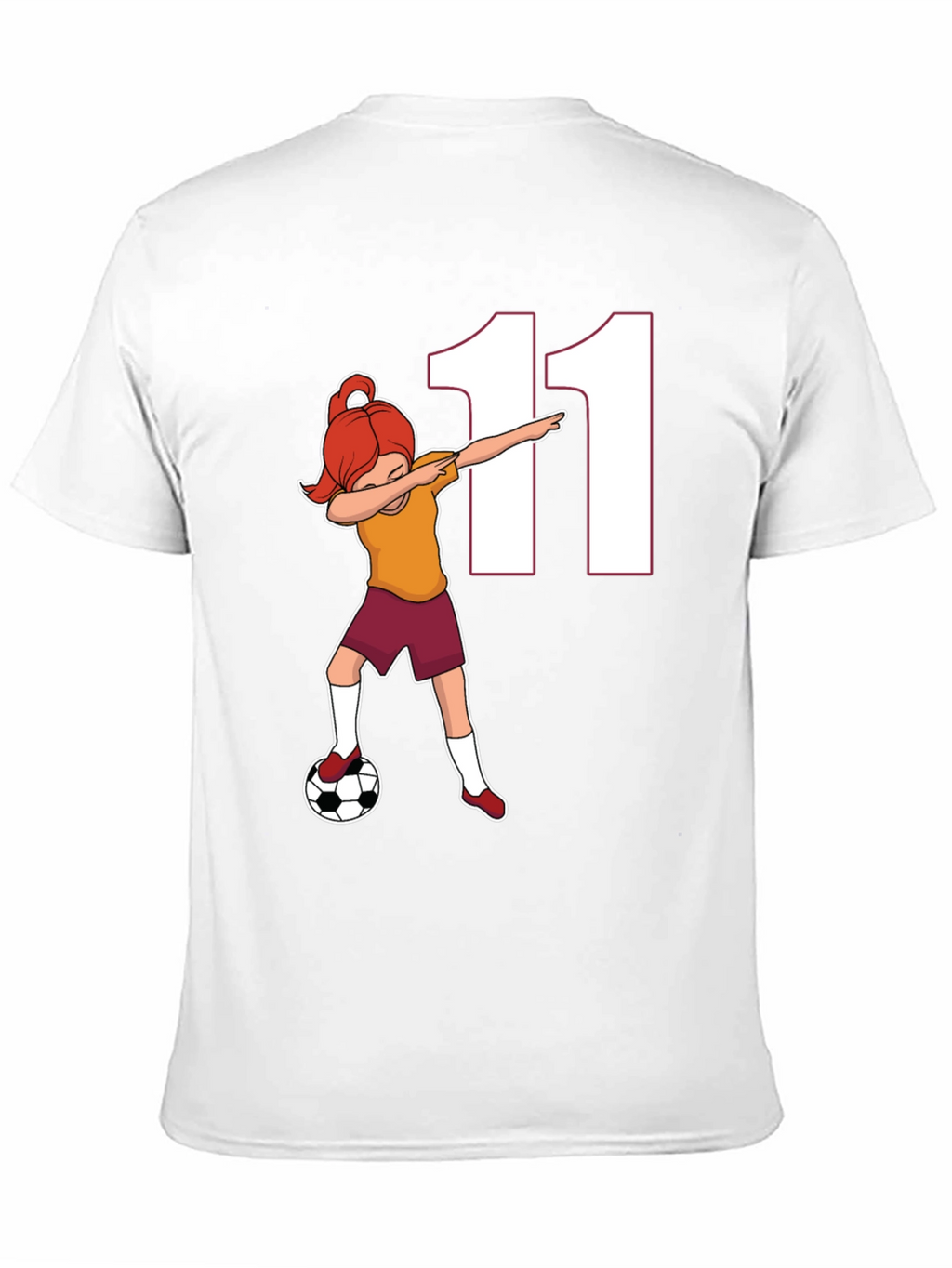 Soccer Girl Dab T-Shirt Number 11