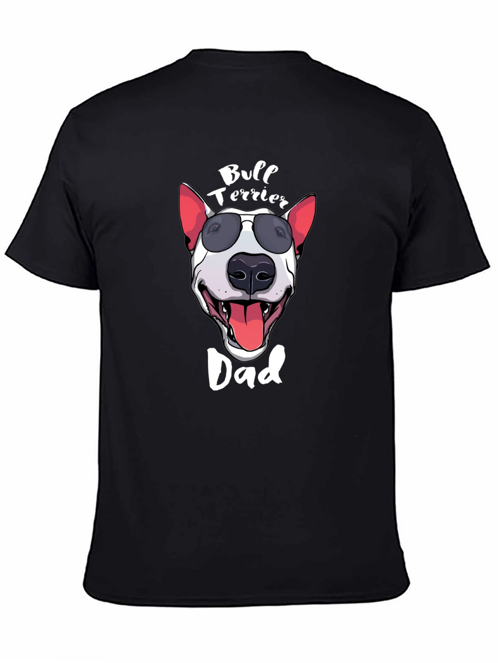 Bull Terrier Dad Graphic Tee - Black