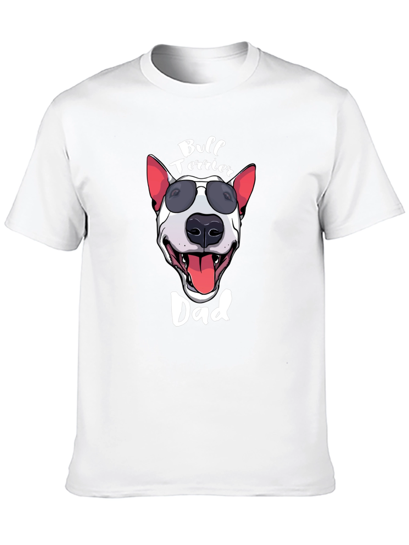 Bull Terrier Dad Graphic Tee - Black