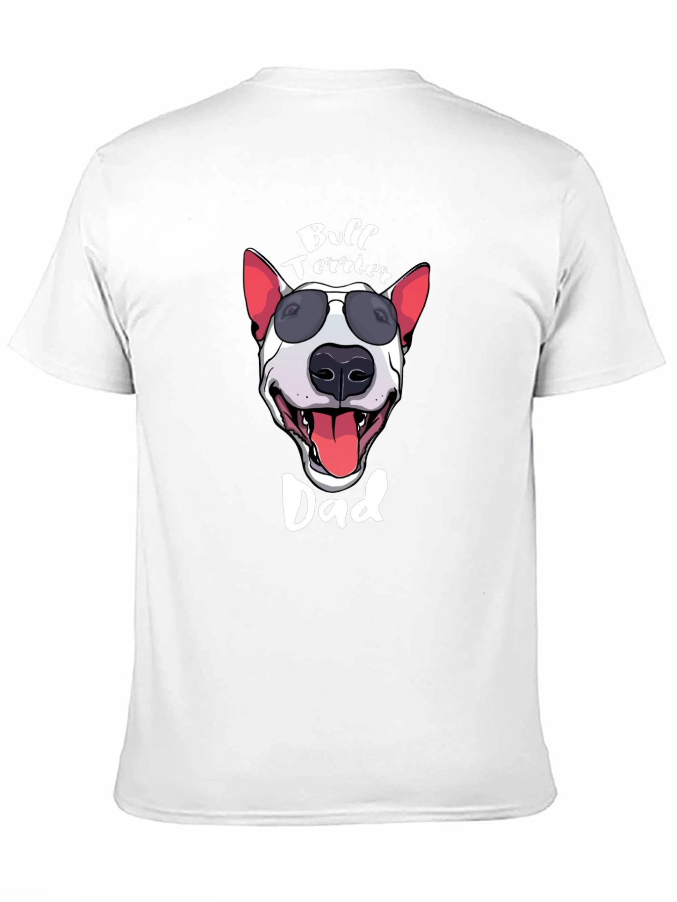 Bull Terrier Dad Graphic Tee - Black