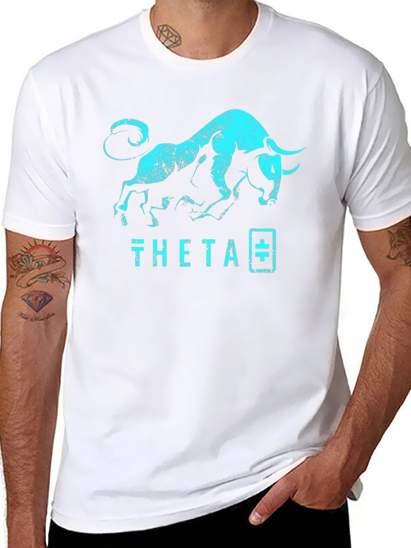 Theta Bull T-Shirt - Crypto Trader Apparel