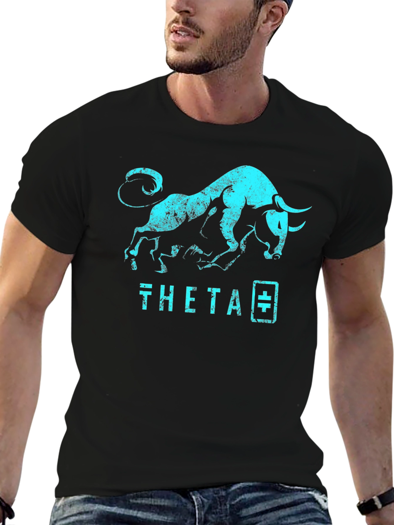 Theta Bull T-Shirt - Crypto Trader Apparel