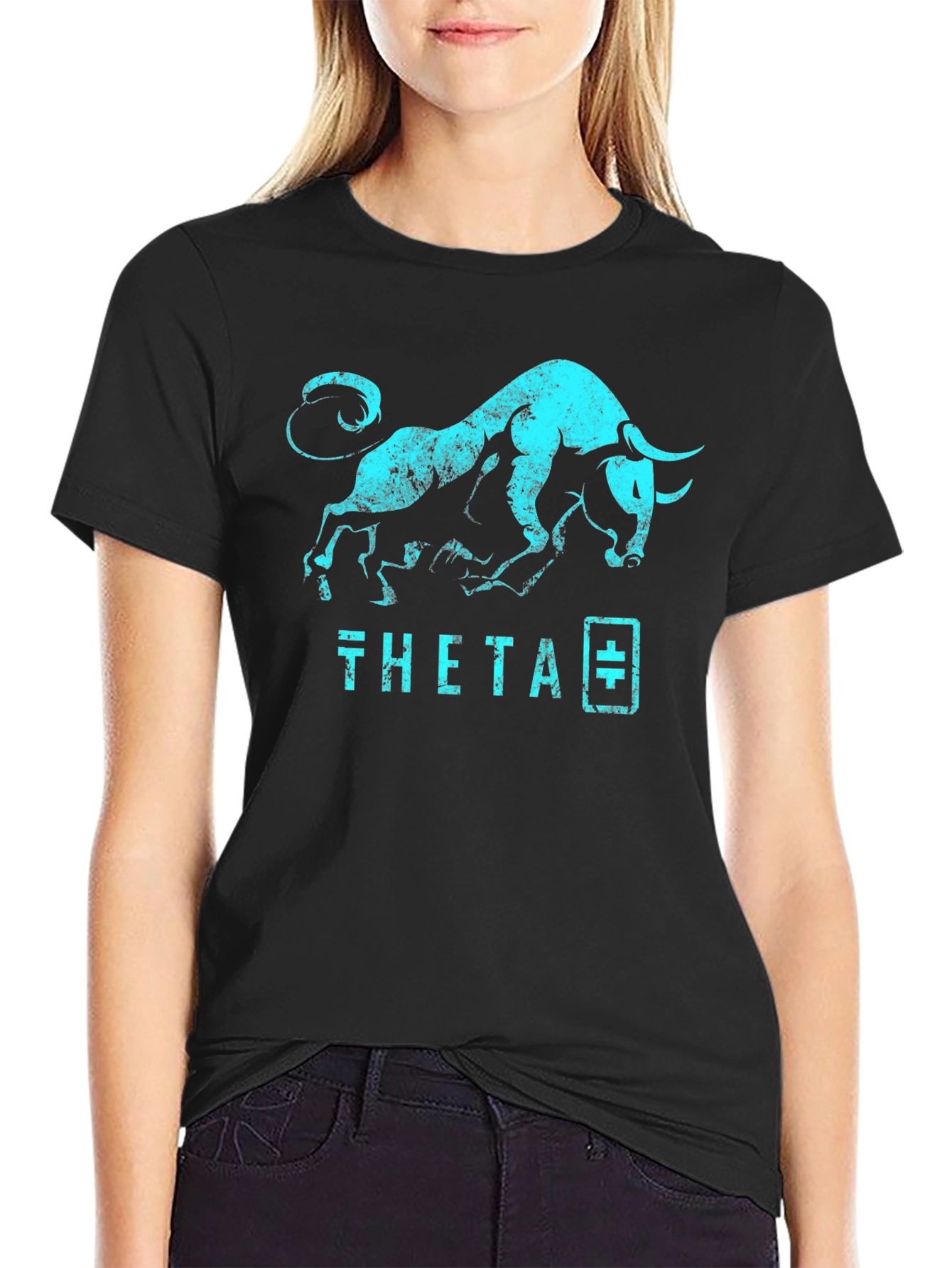 Theta Bull T-Shirt - Crypto Trader Apparel