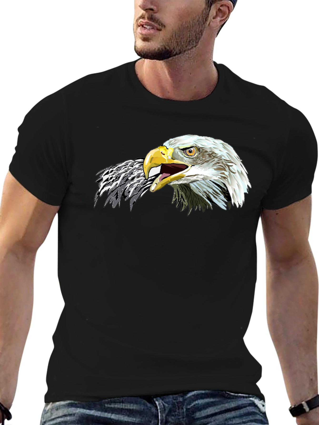 Eagle Graphic Tee - Bold & Patriotic Design