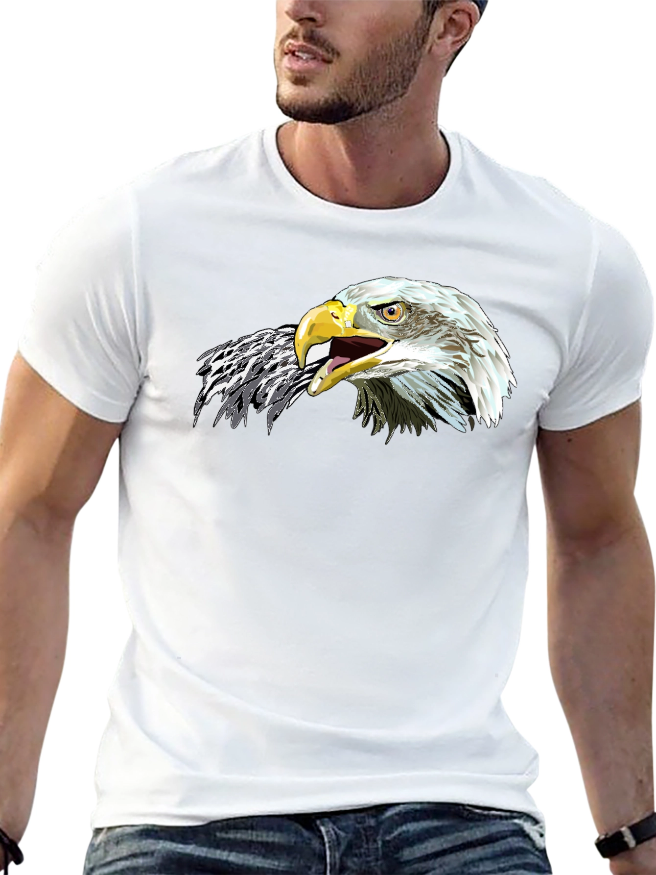 Eagle Graphic Tee - Bold & Patriotic Design