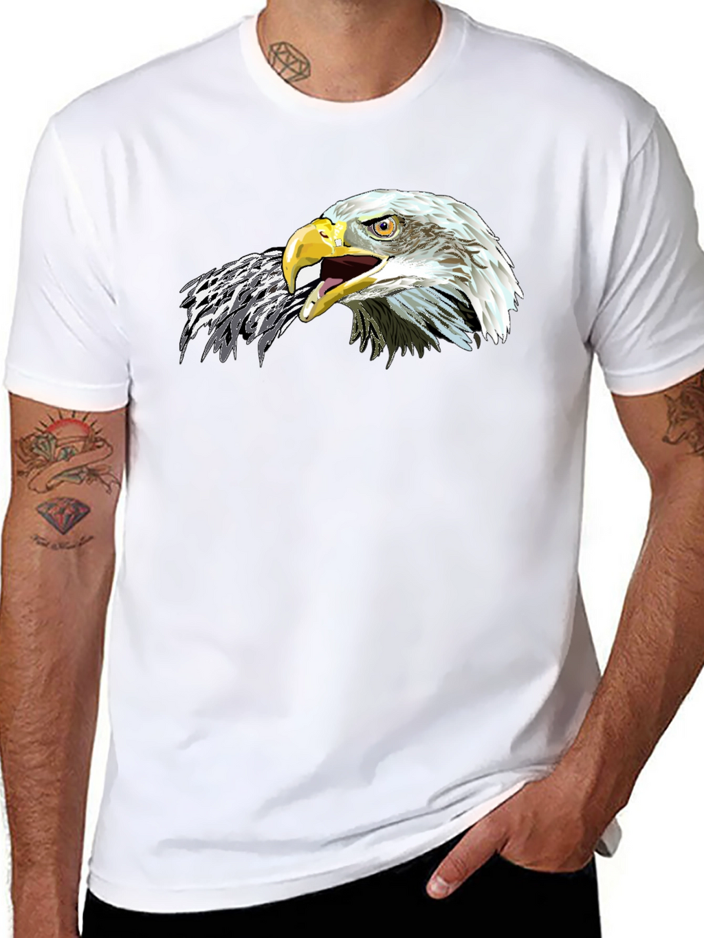 Eagle Graphic Tee - Bold & Patriotic Design