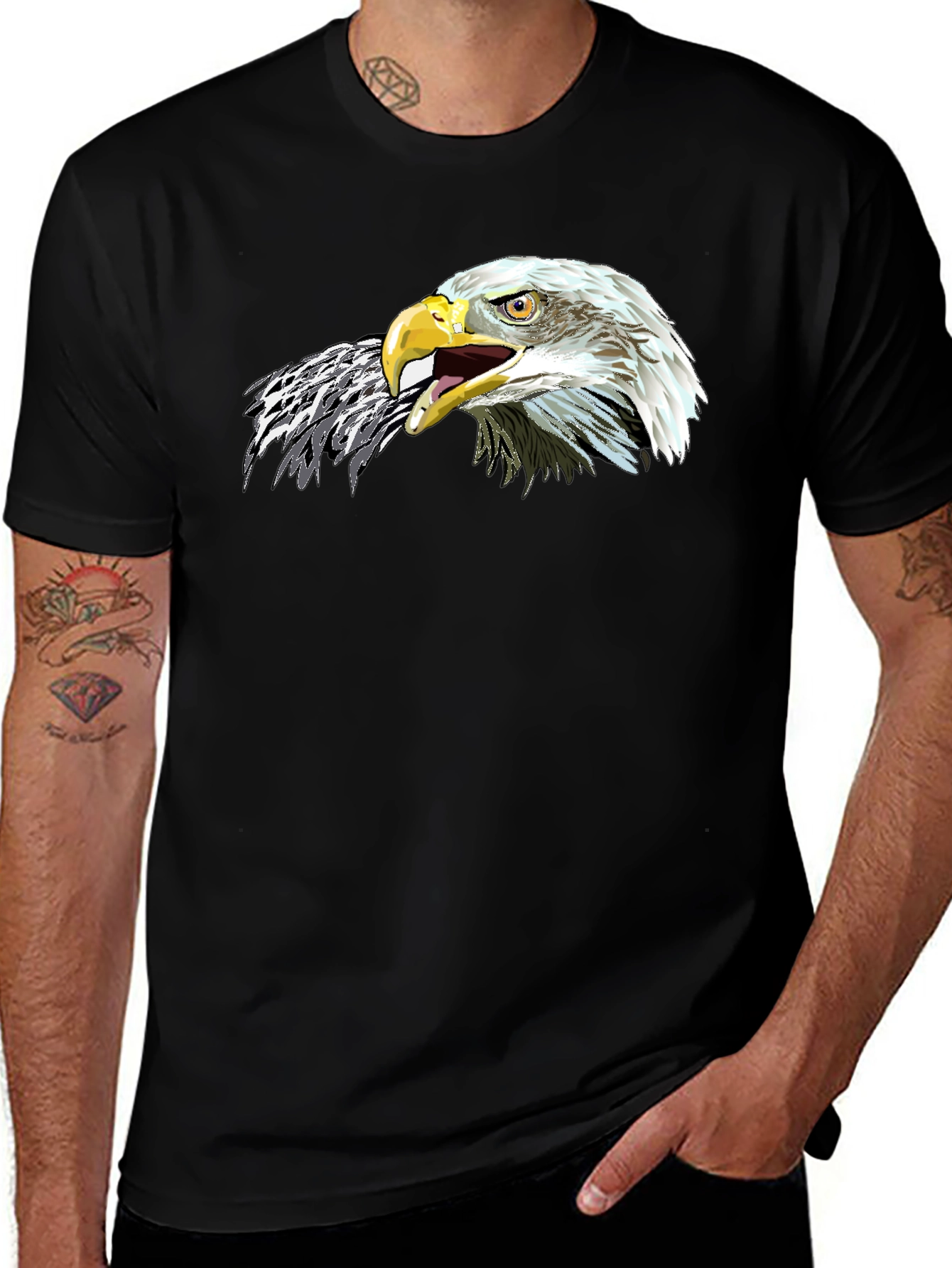 Eagle Graphic Tee - Bold & Patriotic Design