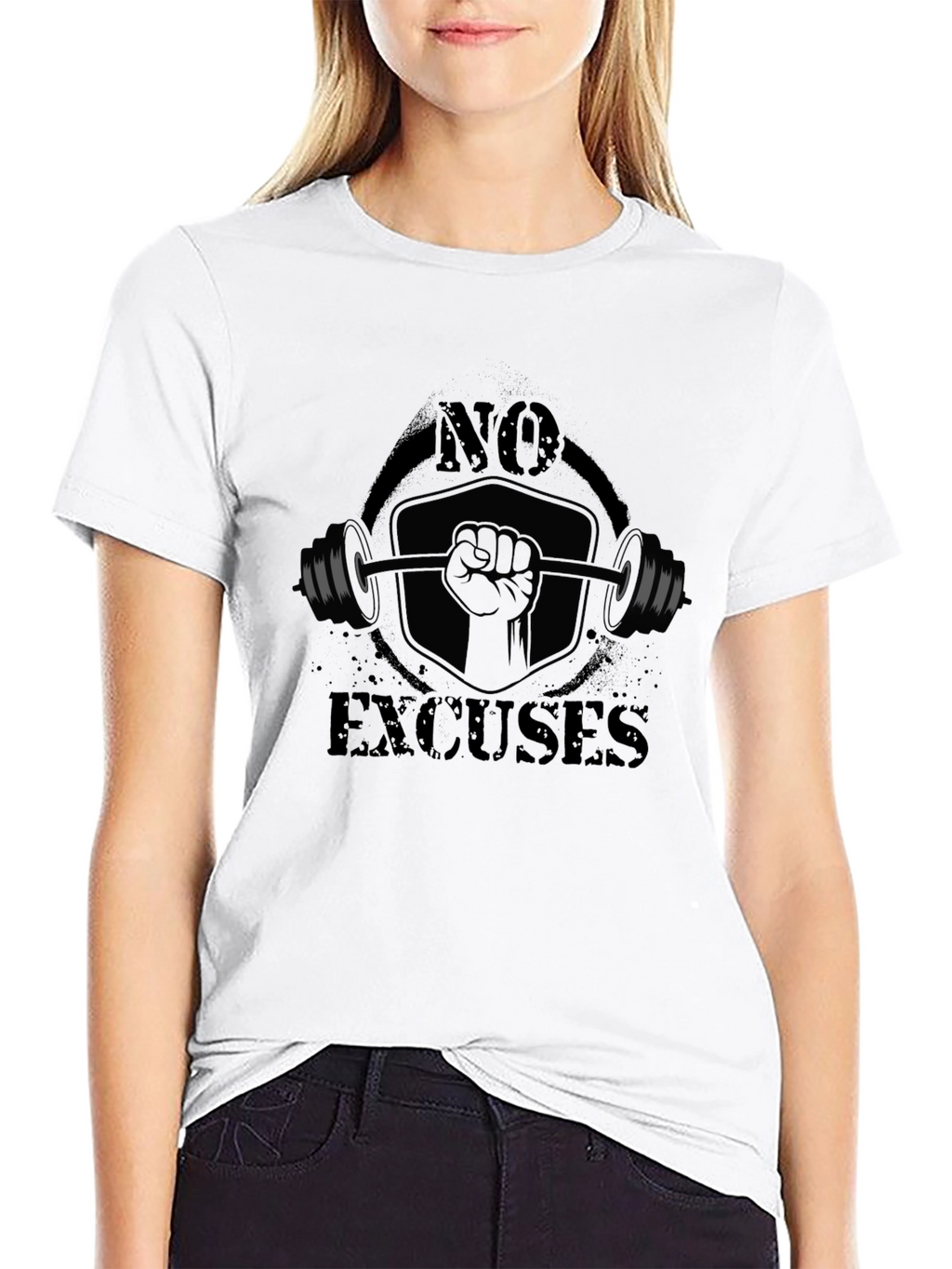 No Excuses Graphic T-Shirt - Black
