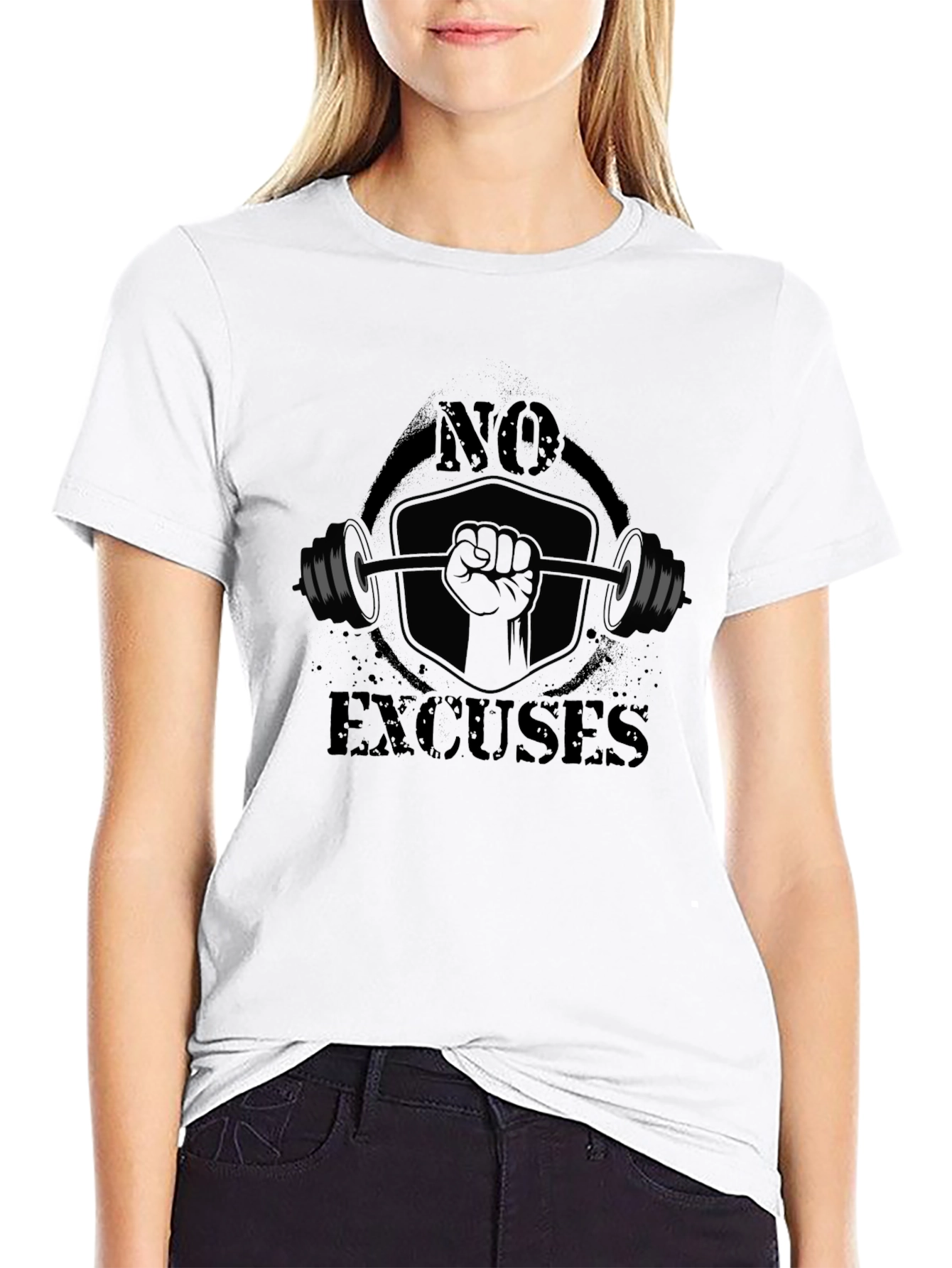 No Excuses Graphic T-Shirt - Black