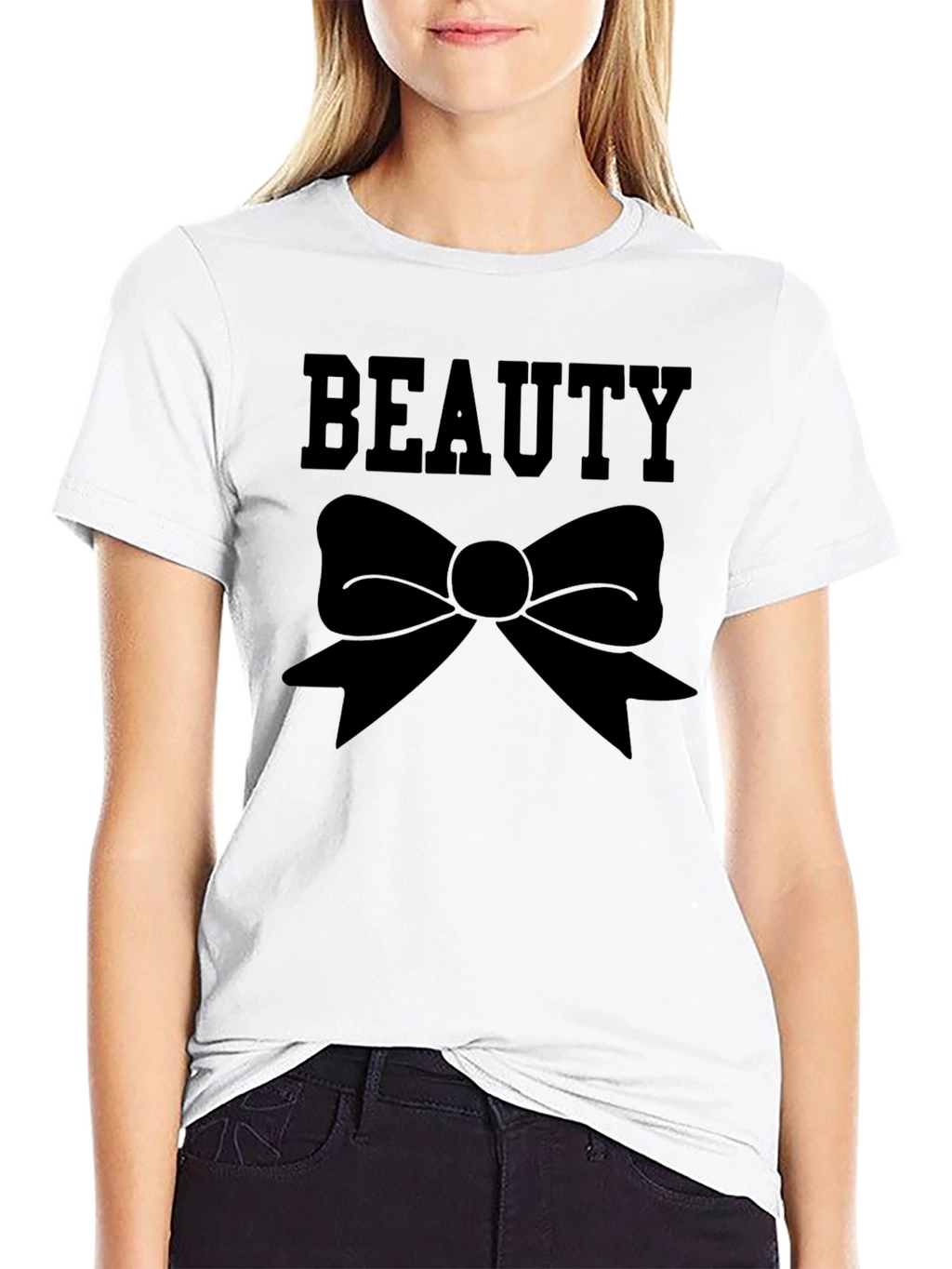 Beauty Bow T-Shirt - Classic Black Tee