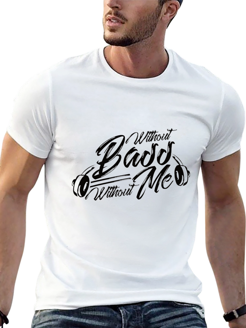 Without Bass Without Me Black T-Shirt