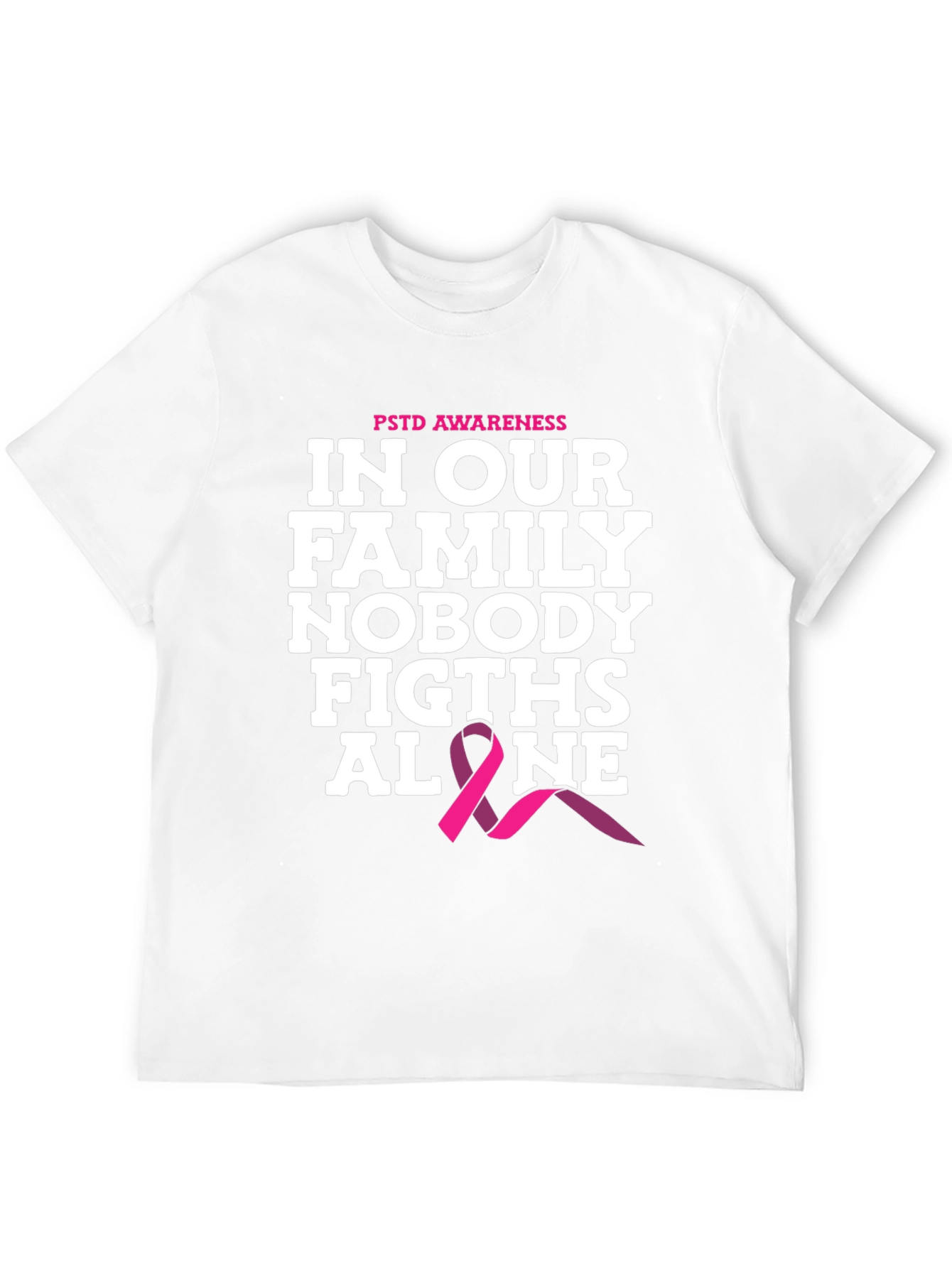 PTSD Awareness T-Shirt - Nobody Fights Alone