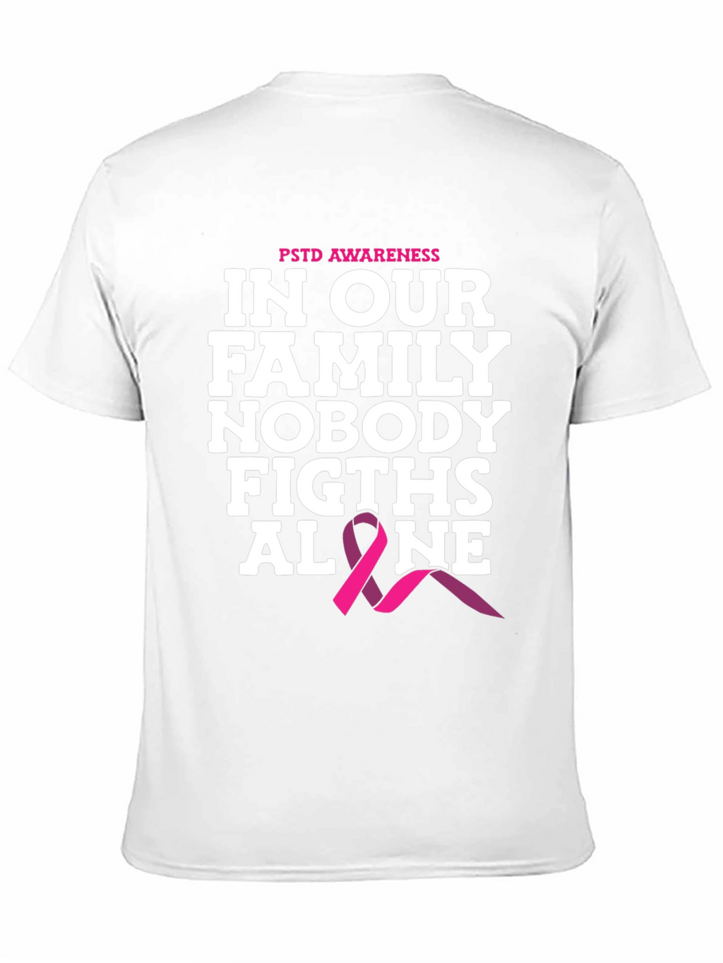 PTSD Awareness T-Shirt - Nobody Fights Alone