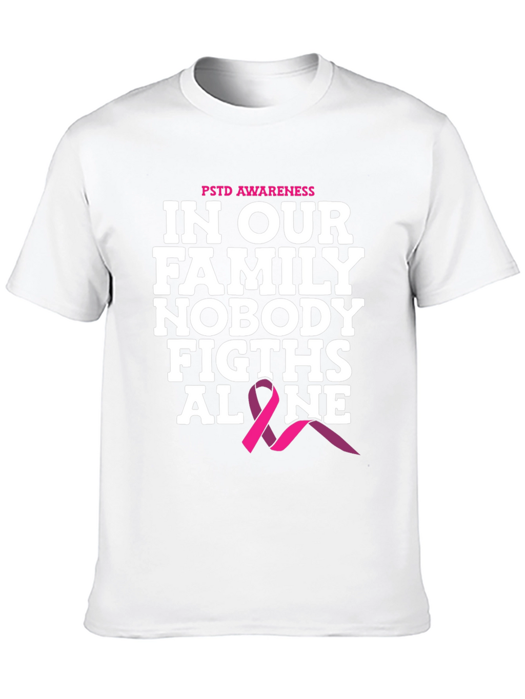 PTSD Awareness T-Shirt - Nobody Fights Alone