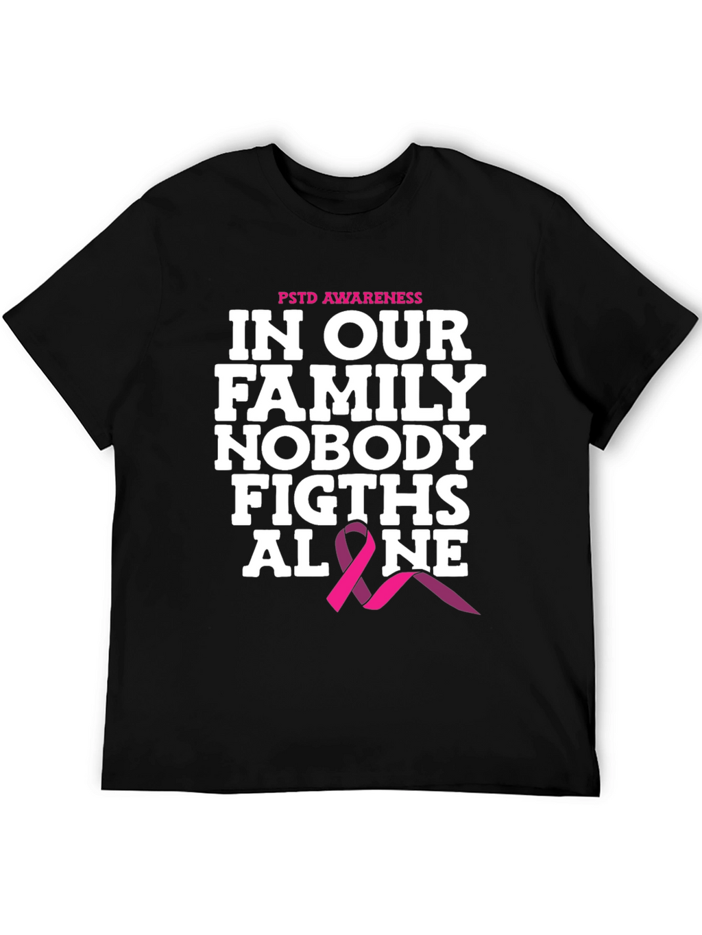 PTSD Awareness T-Shirt - Nobody Fights Alone