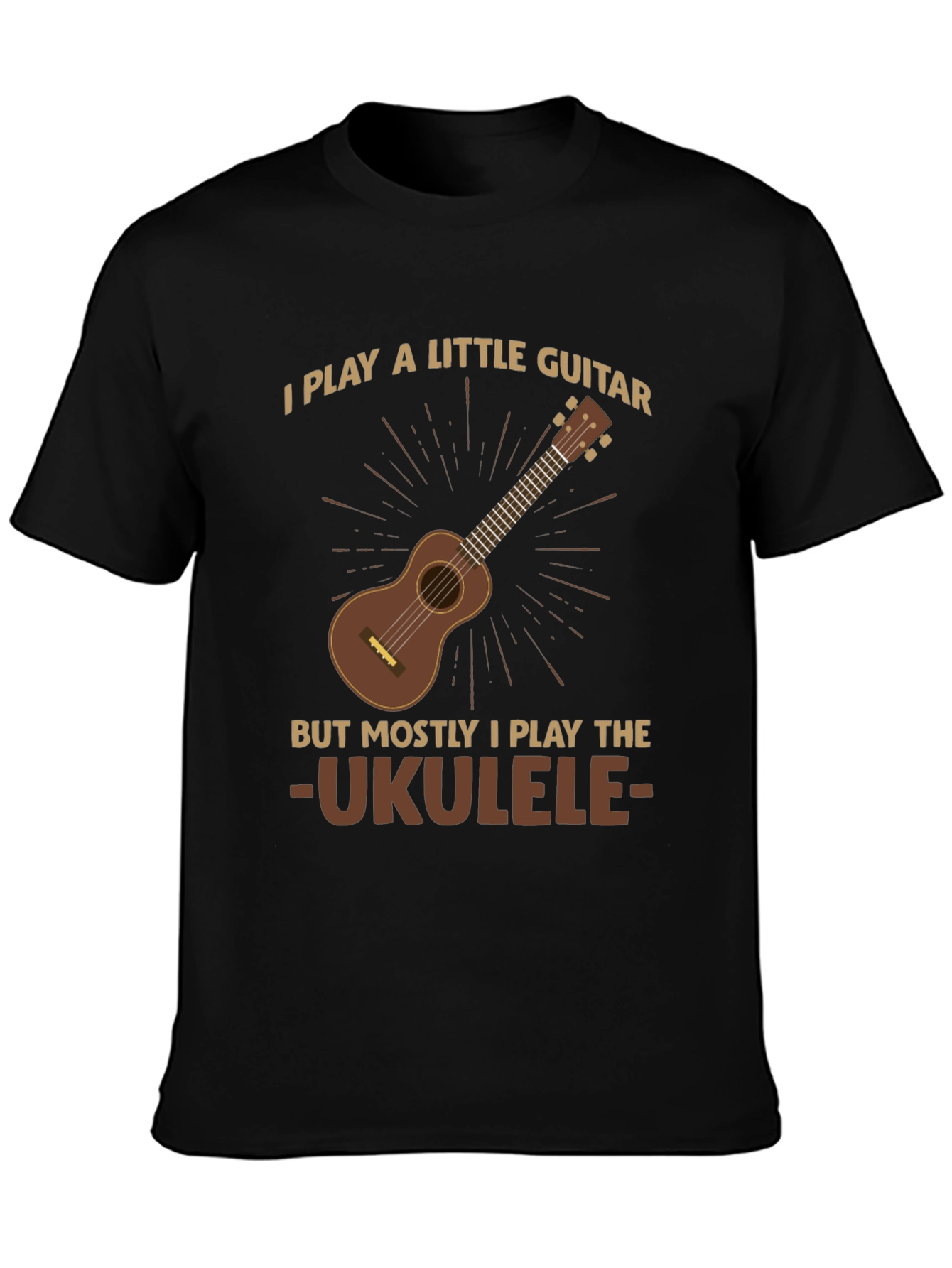 Ukulele Player Graphic T-Shirt