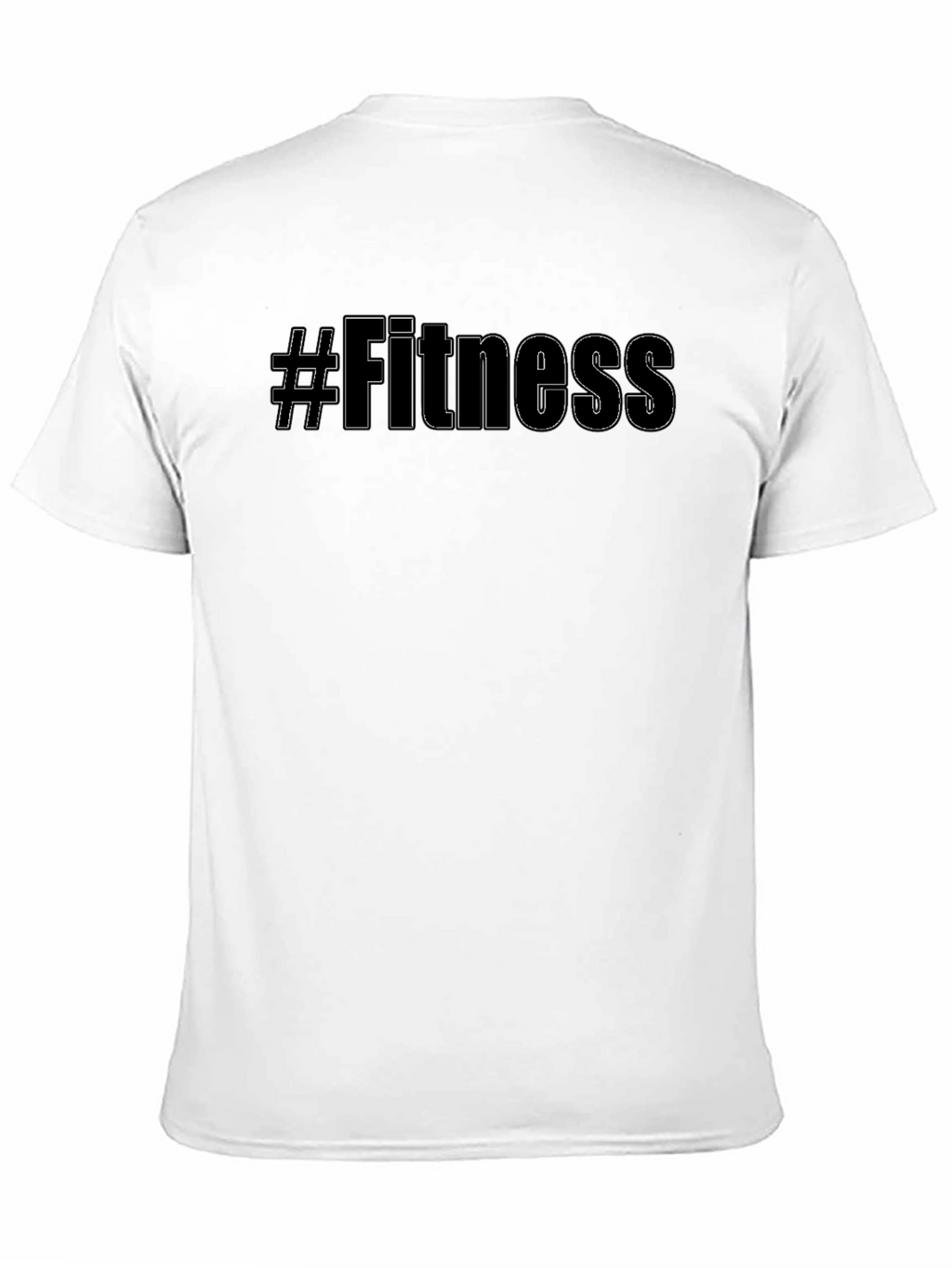 #Fitness Black Graphic Tee - Workout Motivation Shirt