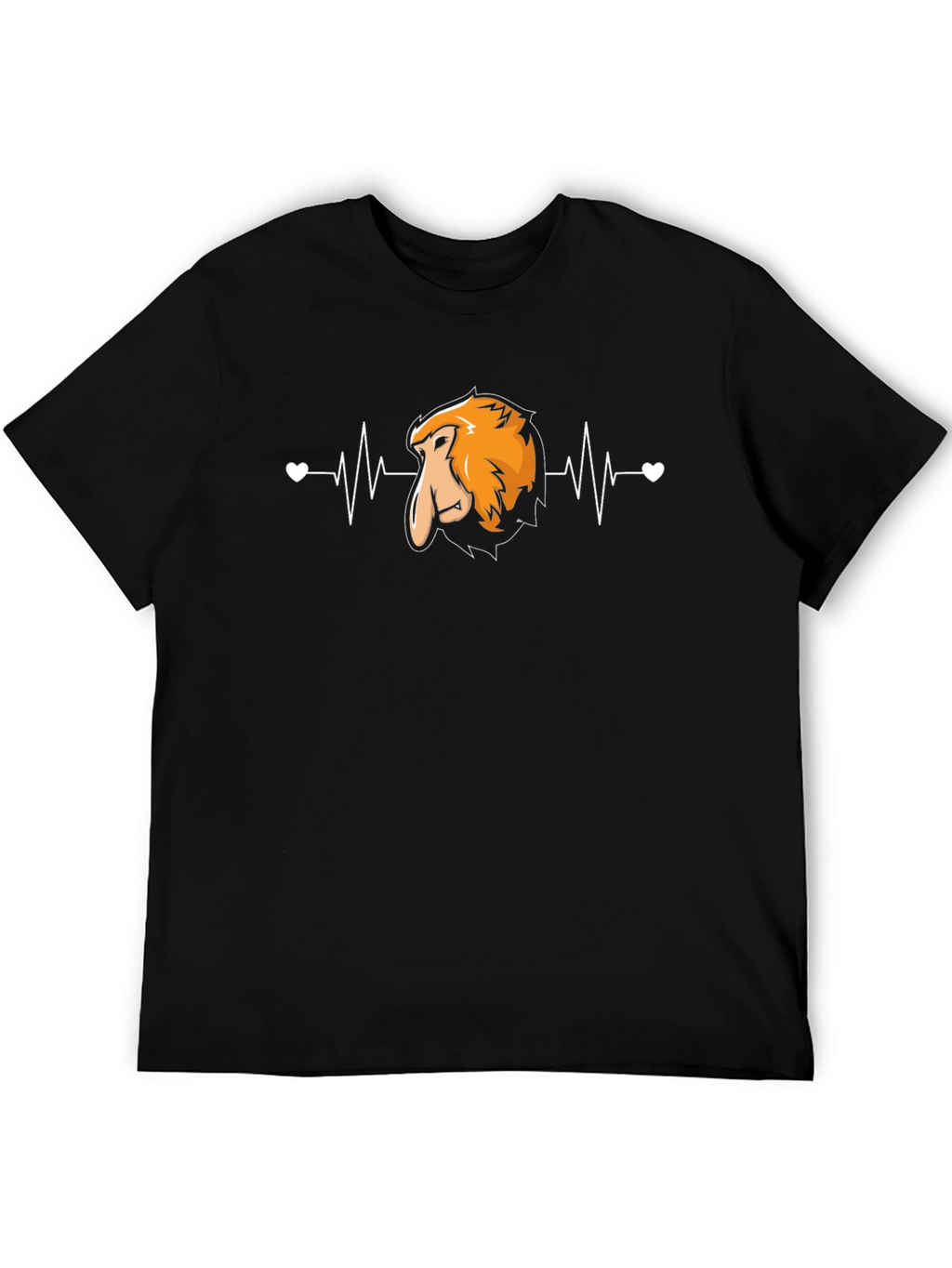 Proboscis Monkey Heartbeat T-Shirt