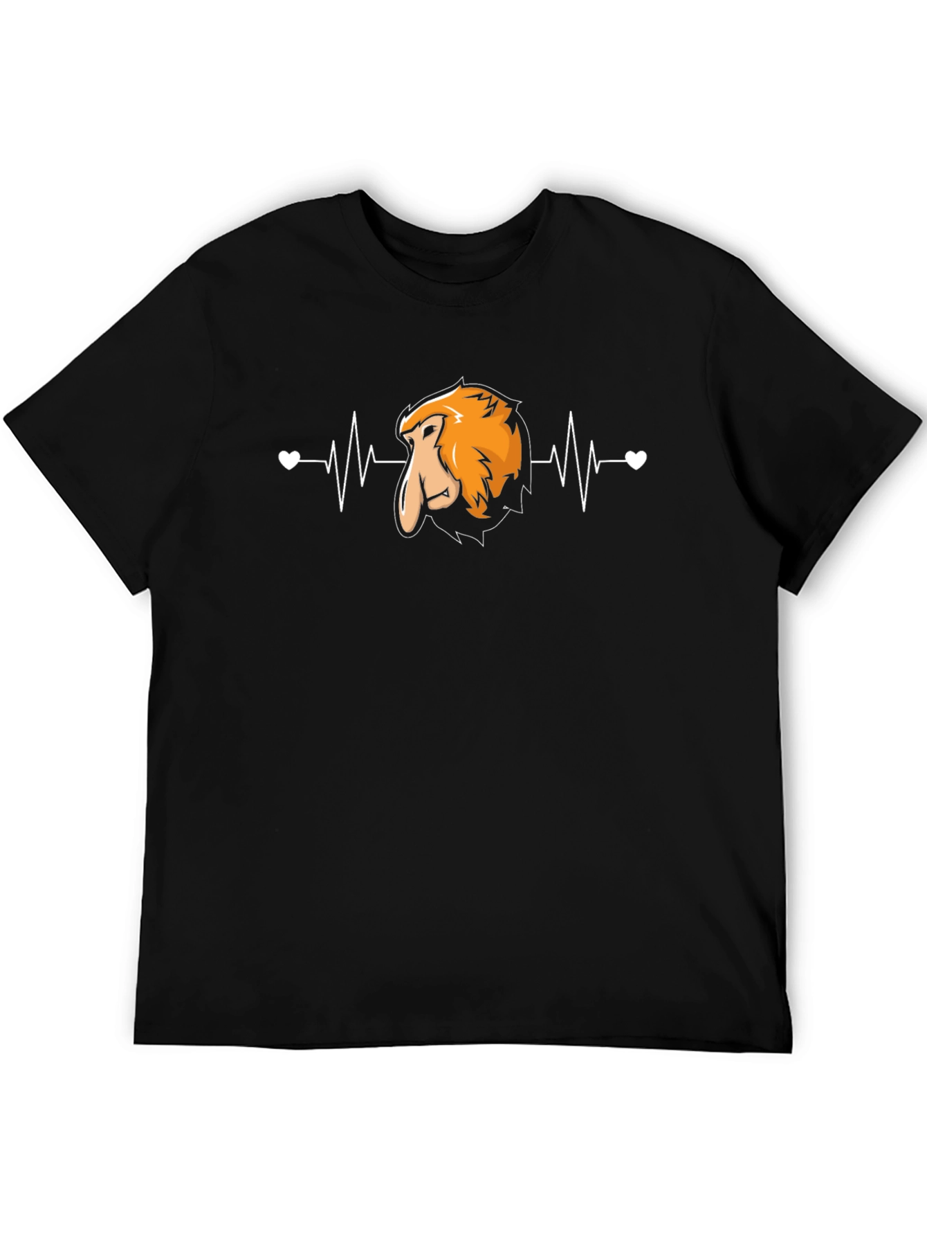 Proboscis Monkey Heartbeat T-Shirt