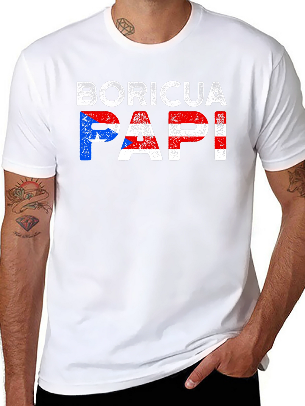 Boricua Papi T-Shirt: Puerto Rican Pride Tee