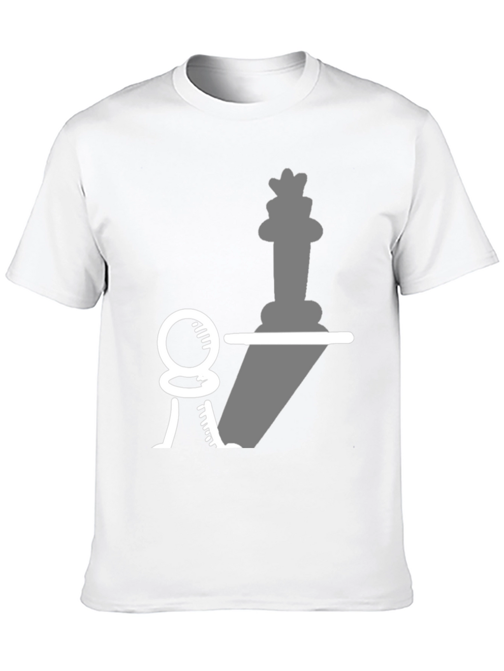 Chess Piece Shadow T-Shirt - Pawn to King