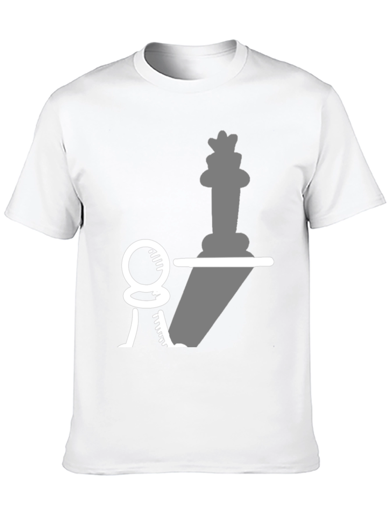 Chess Piece Shadow T-Shirt - Pawn to King