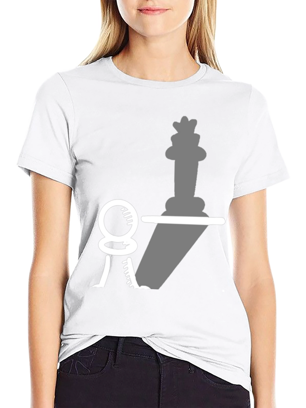 Chess Piece Shadow T-Shirt - Pawn to King