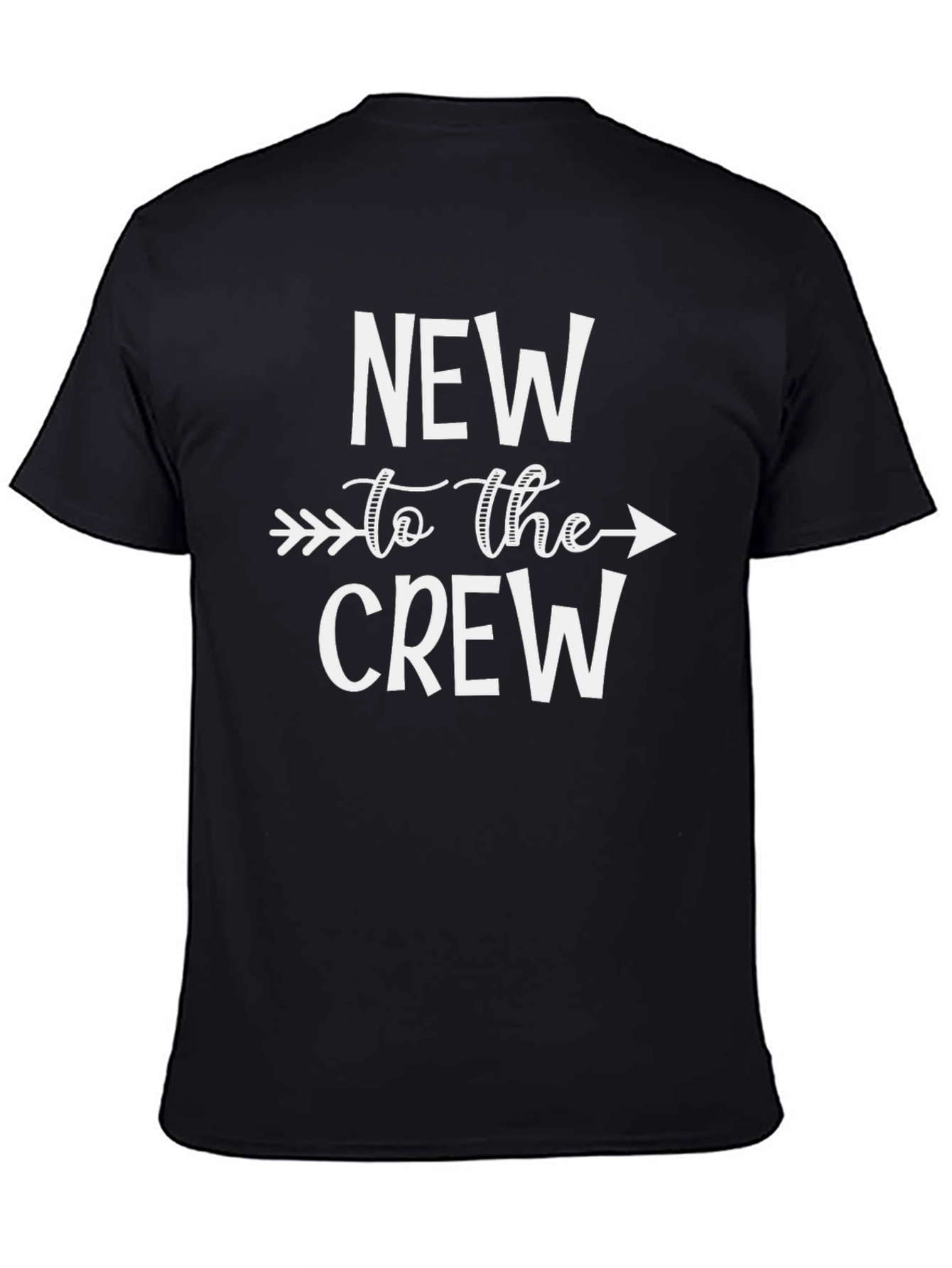 New to the Crew Graphic Tee - Black Cotton