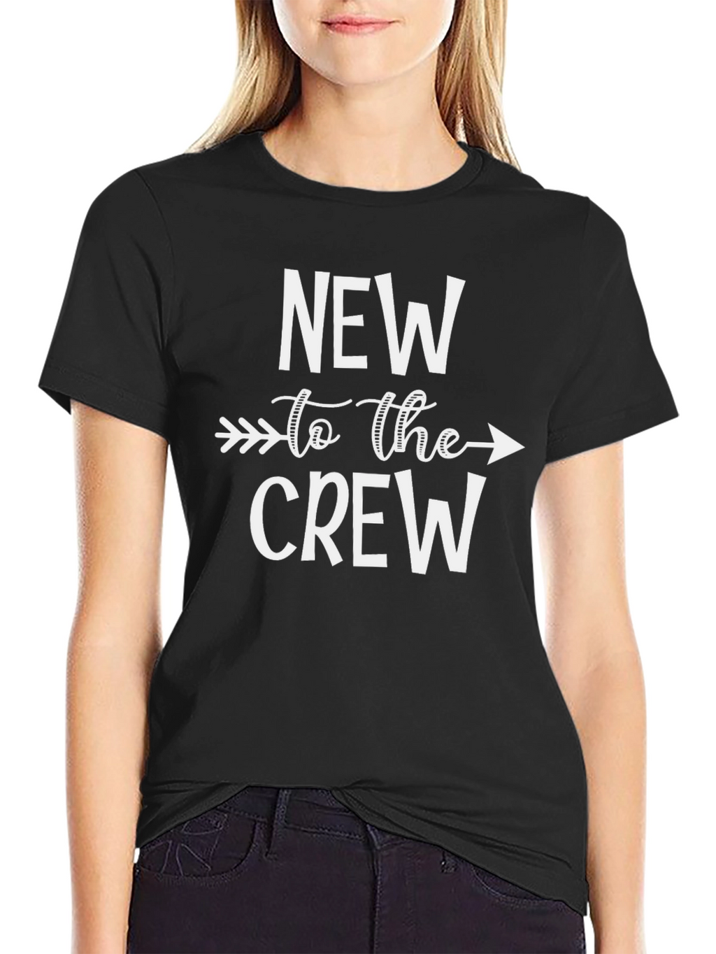 New to the Crew Graphic Tee - Black Cotton
