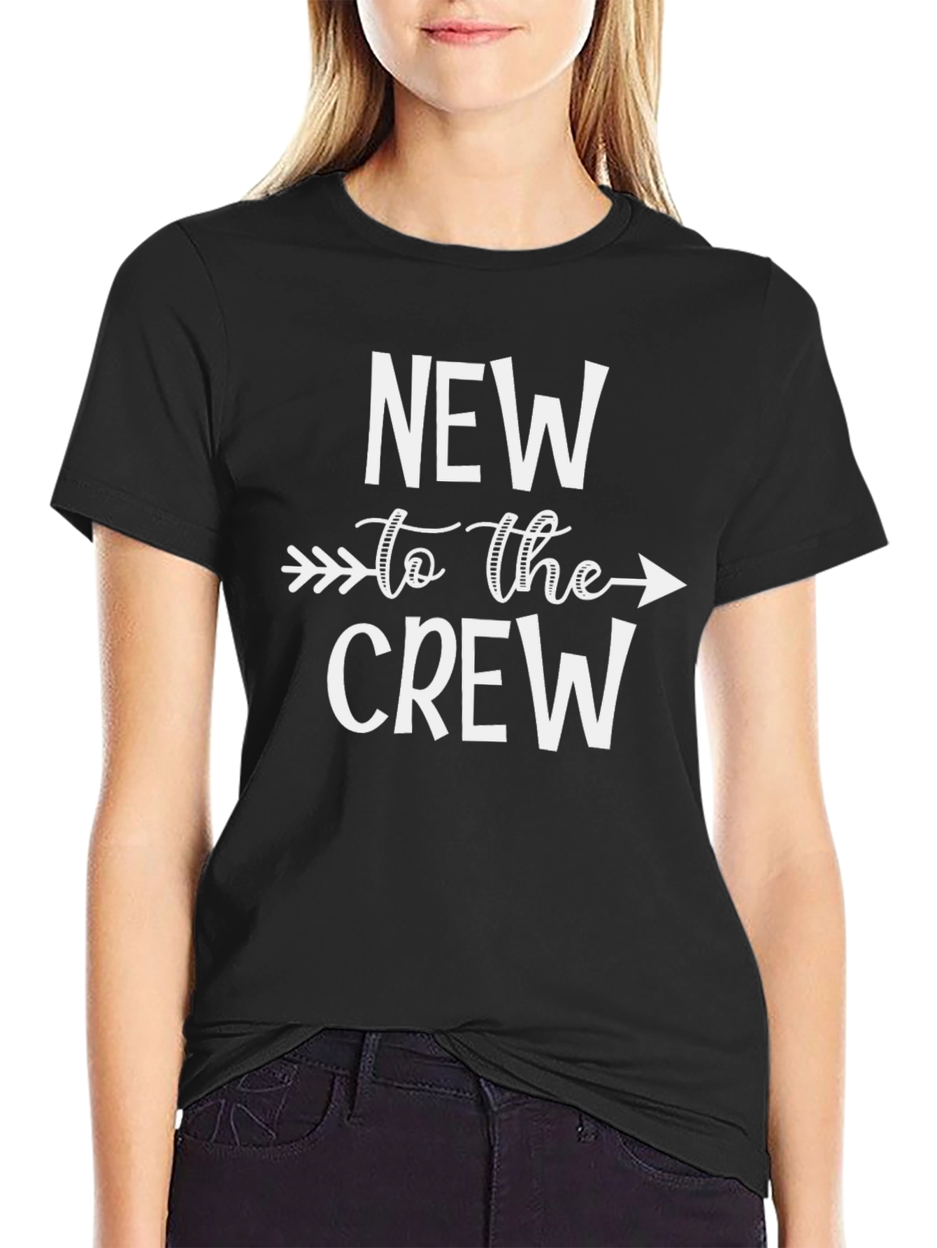 New to the Crew Graphic Tee - Black Cotton