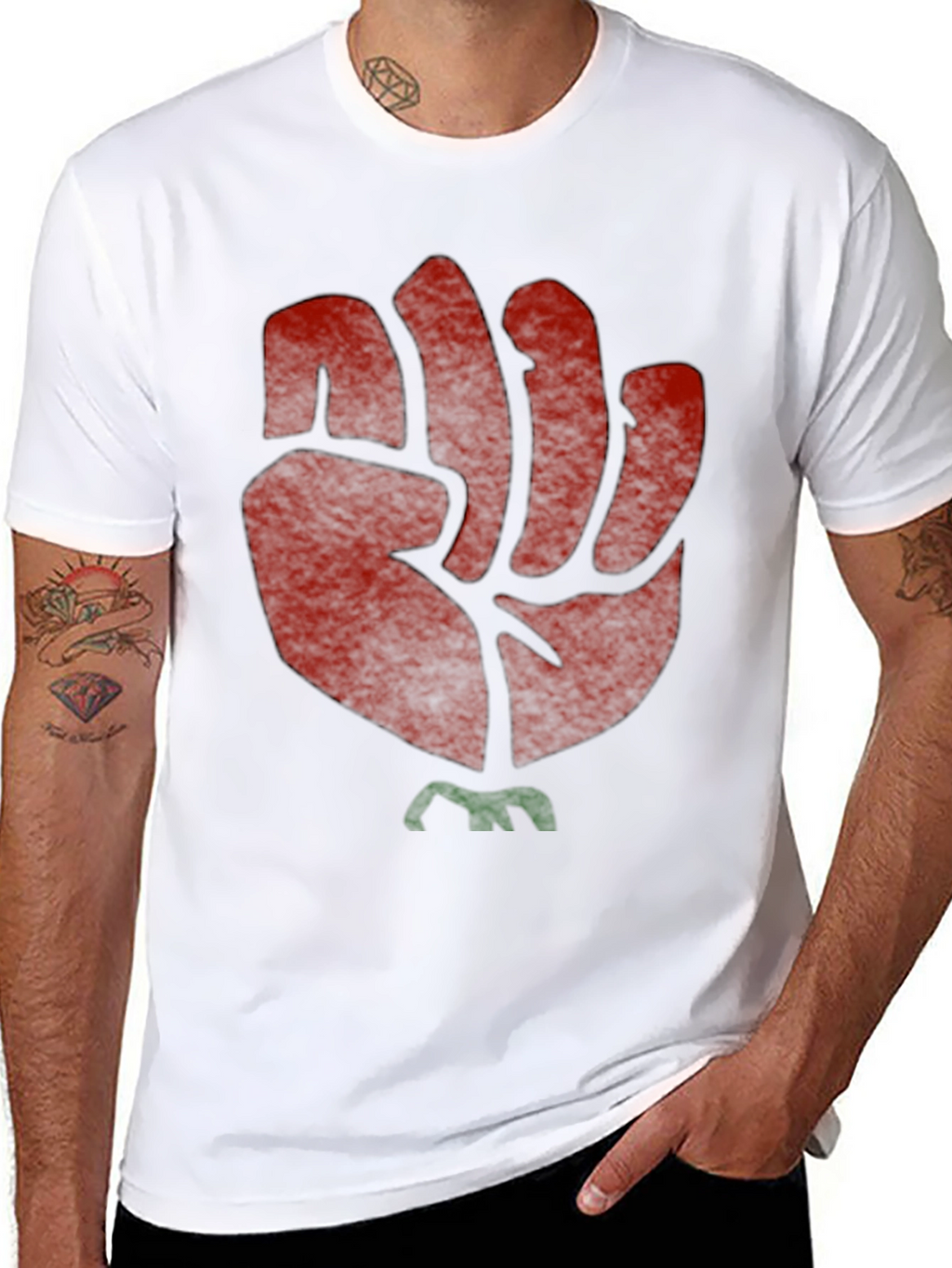 Raised Fist Graphic Tee - Black Activist Shirt