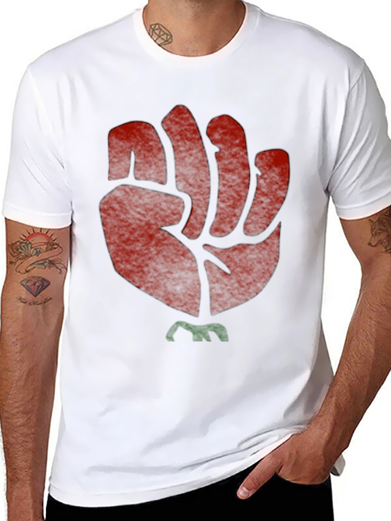 Raised Fist Graphic Tee - Black Activist Shirt