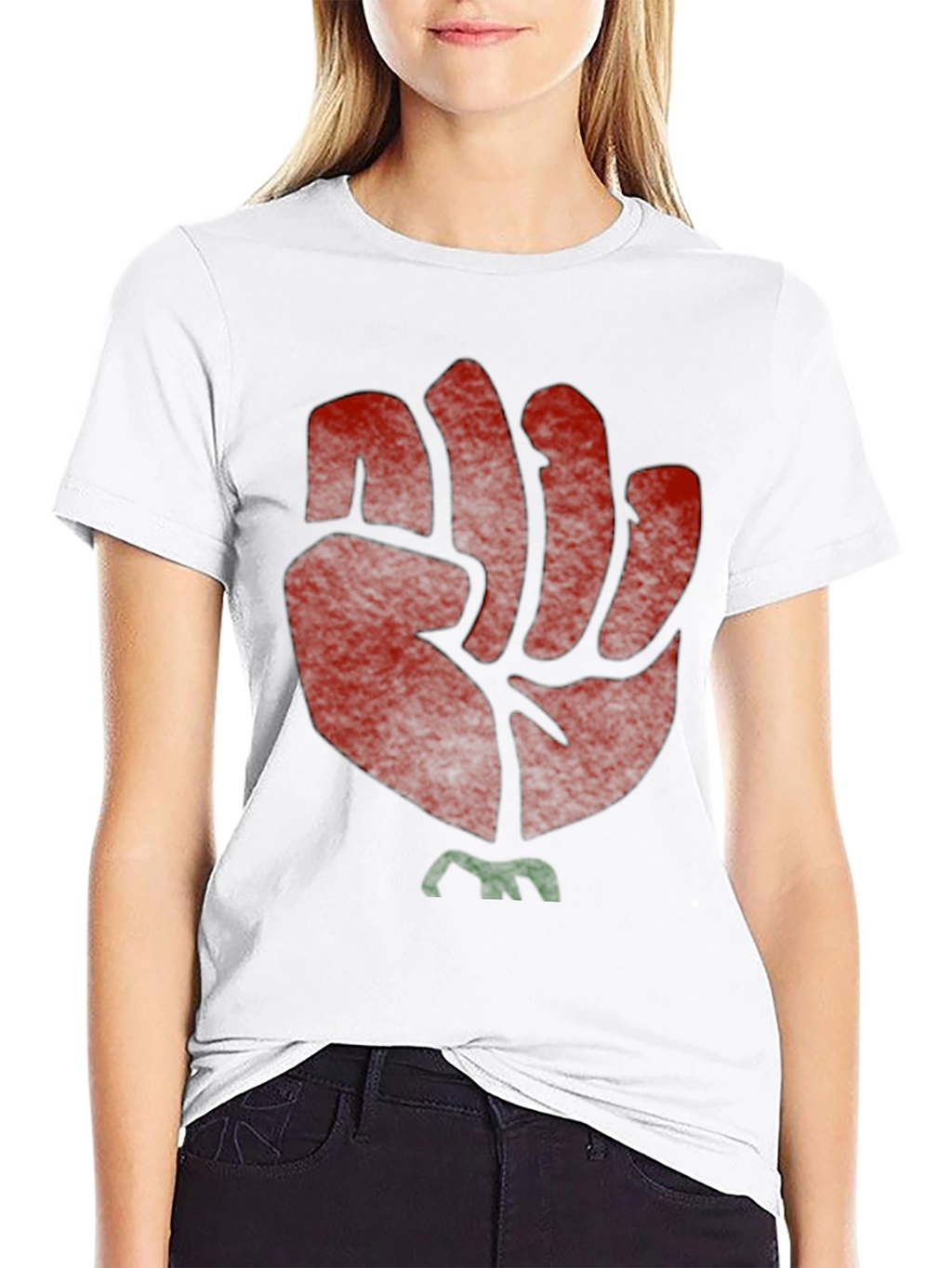 Raised Fist Graphic Tee - Black Activist Shirt