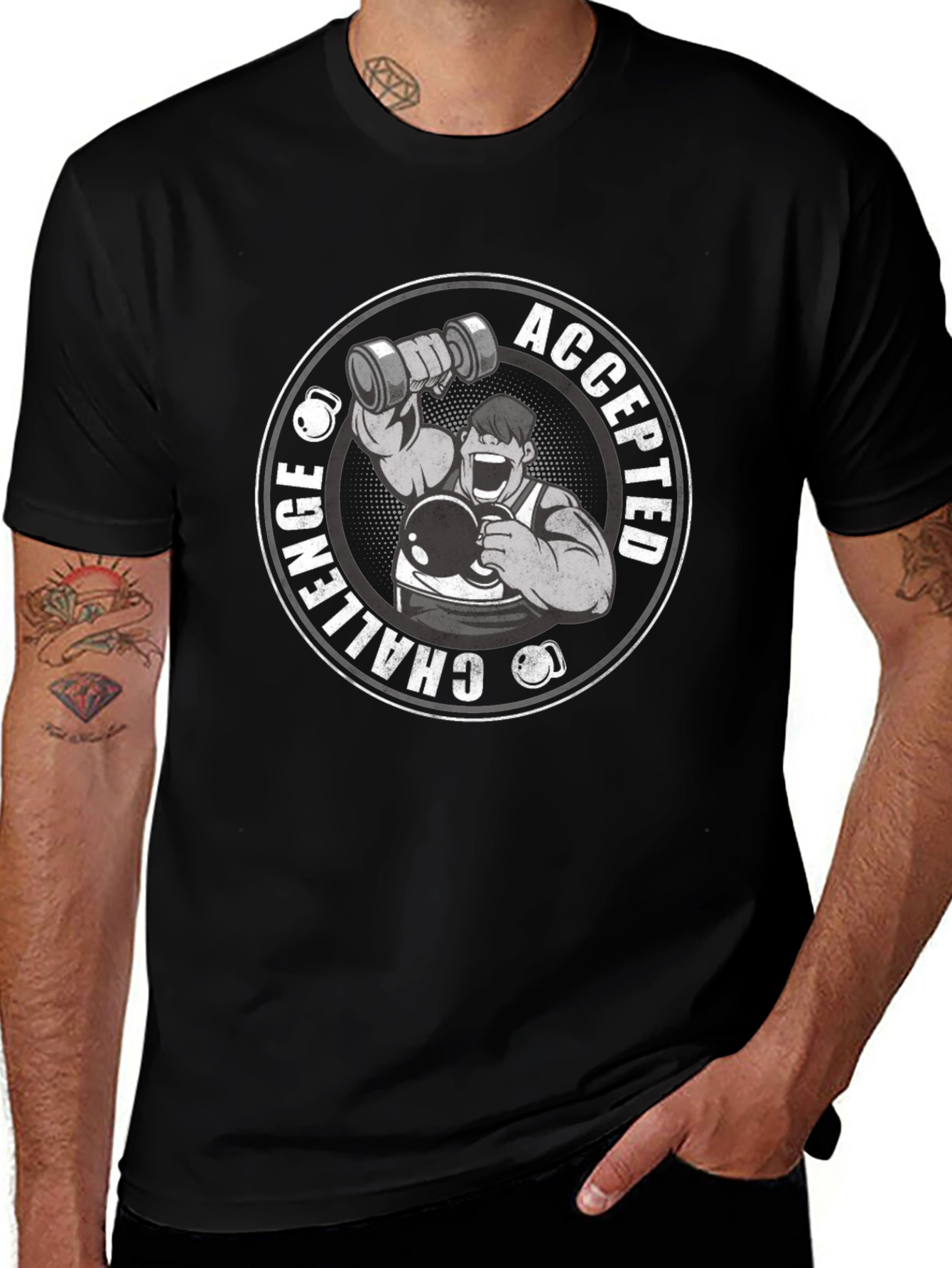 Challenge Accepted Black T-Shirt