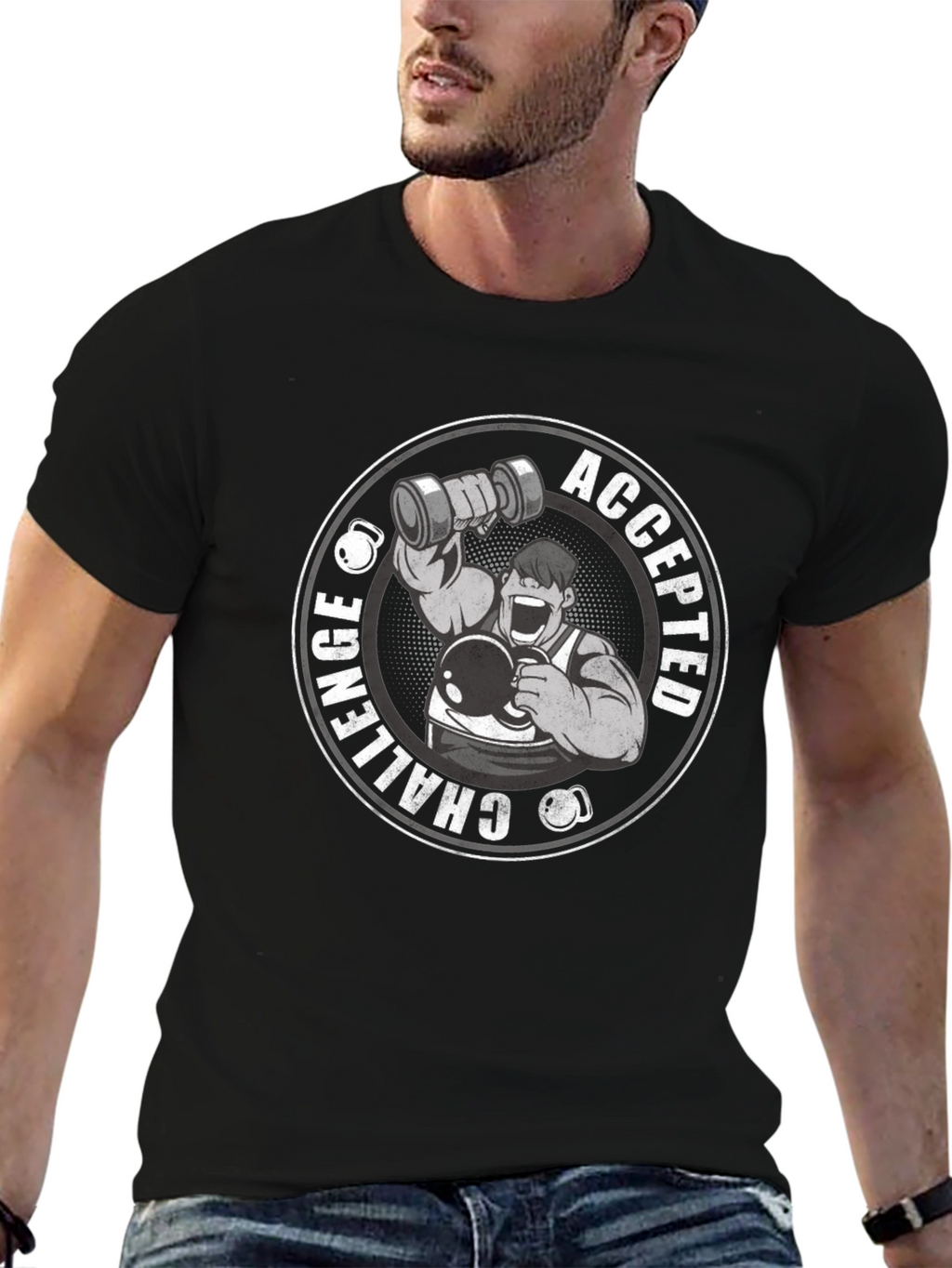 Challenge Accepted Black T-Shirt
