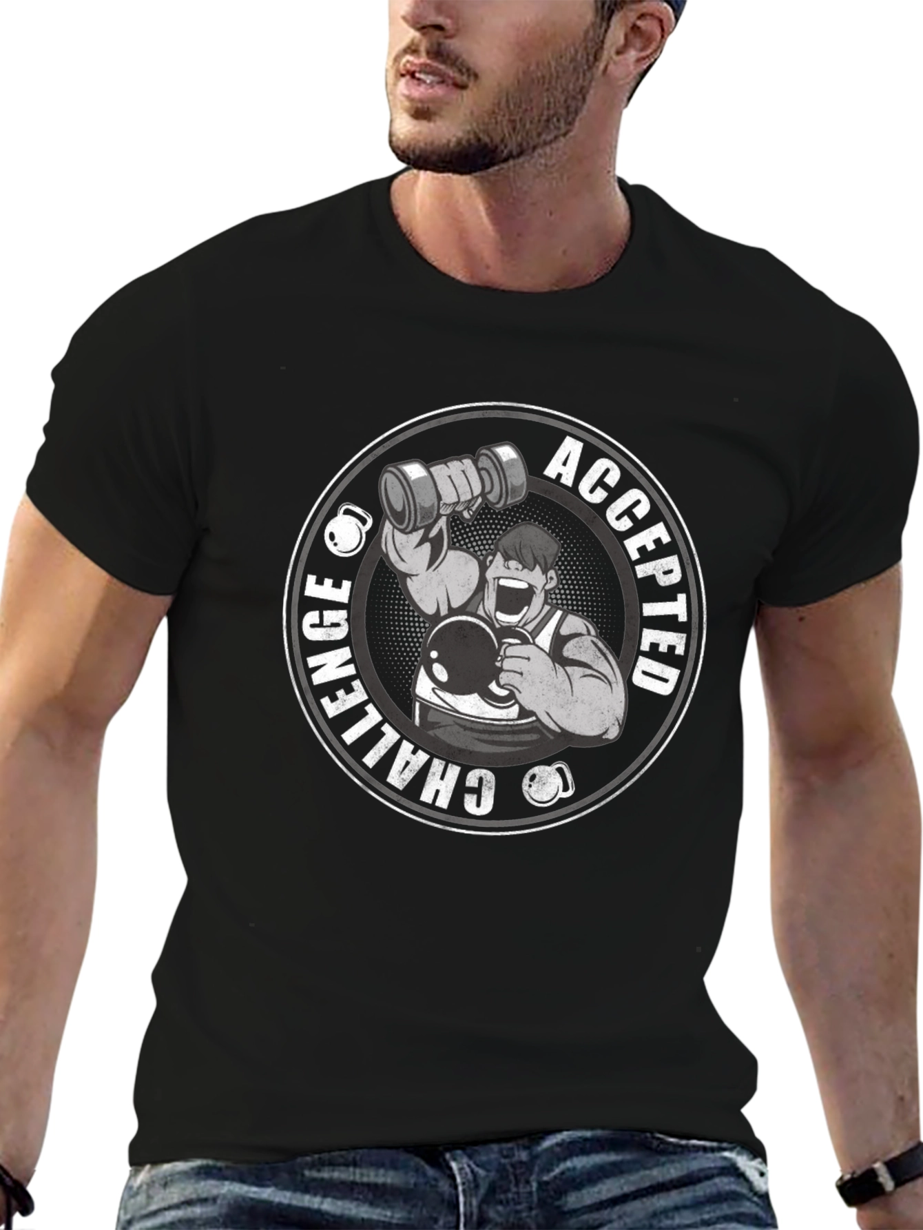 Challenge Accepted Black T-Shirt