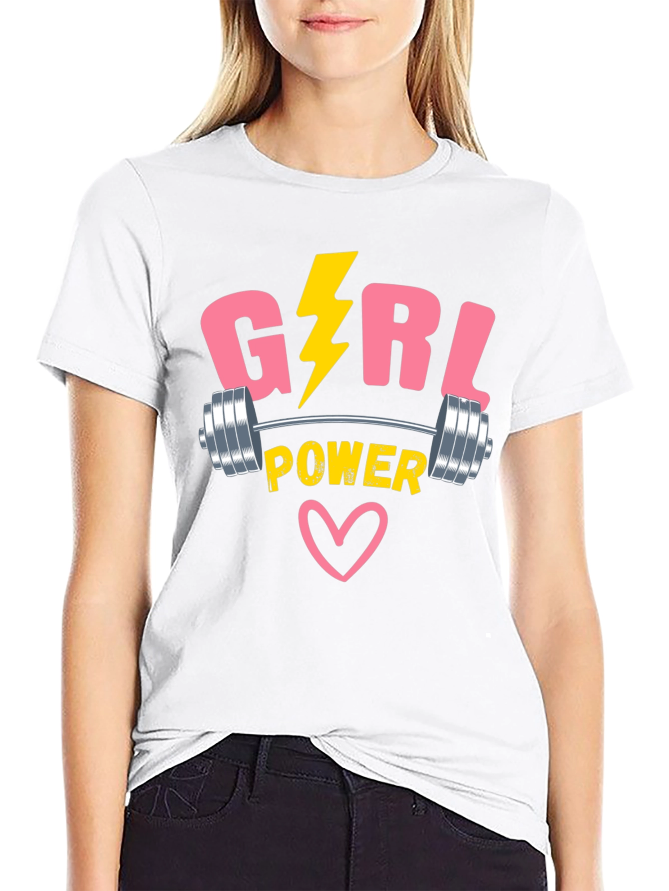 Girl Power T-Shirt - Womens Empowerment Fitness Tee