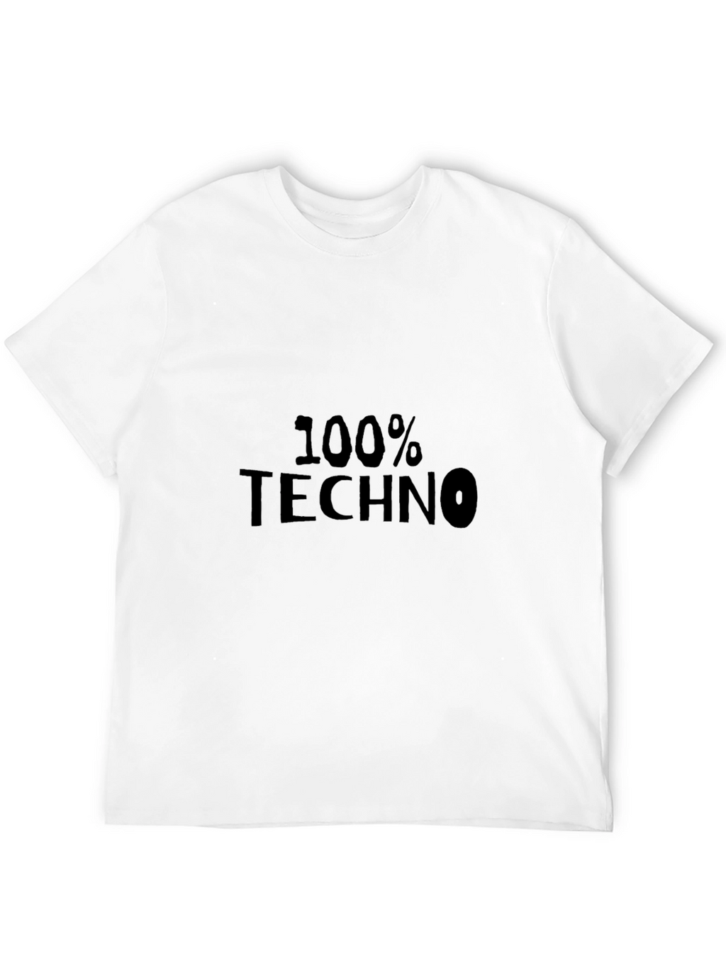 100% Techno Black Graphic Tee