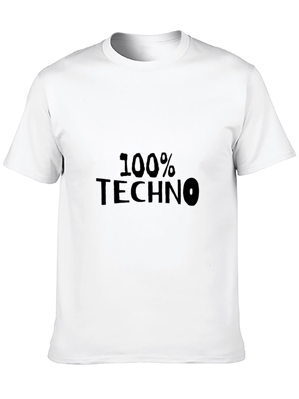 100% Techno Black Graphic Tee