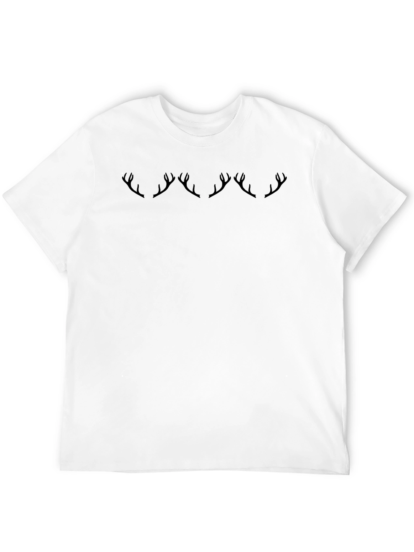 Antler Graphic Print Crew Neck T-Shirt
