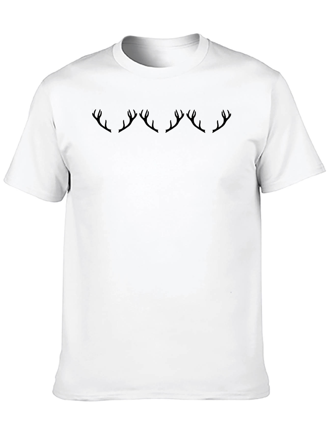 Antler Graphic Print Crew Neck T-Shirt