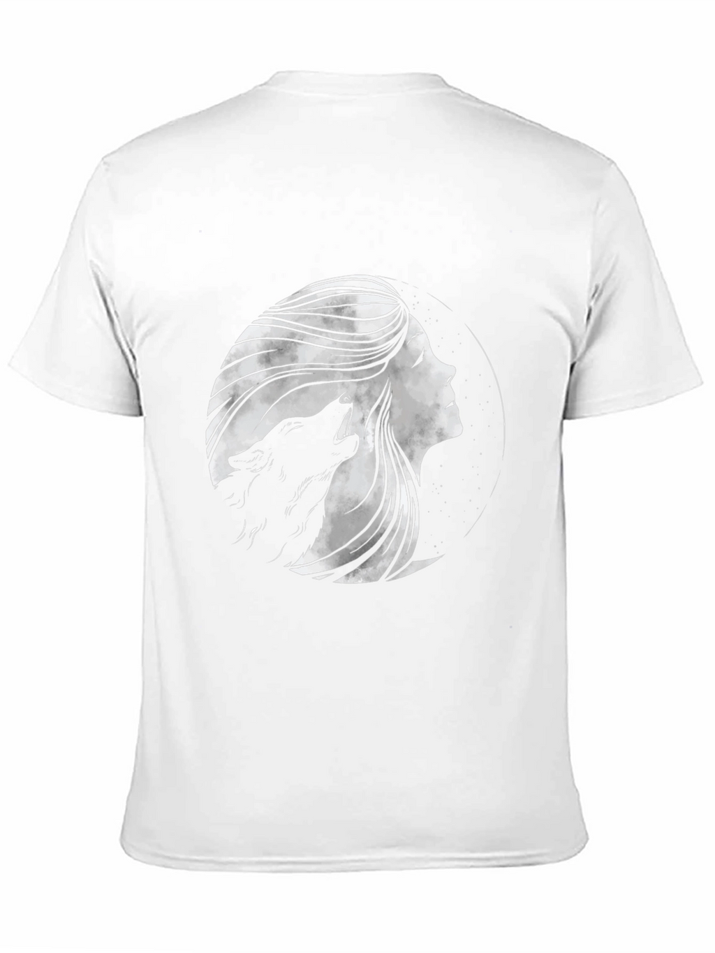 Wolf Moon Woman Graphic Tee - Black
